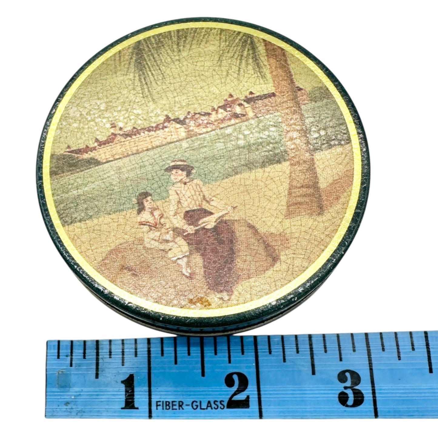 Vintage Rileys Toffee and Grand Floridian Notions Tins Beach Sailing Scenes Pair