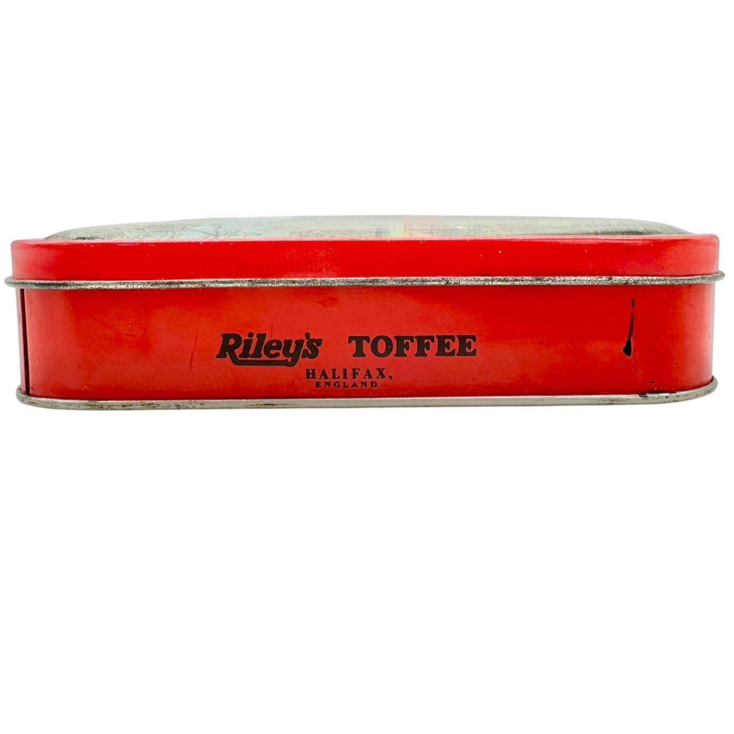 Vintage Rileys Toffee and Grand Floridian Notions Tins Beach Sailing Scenes Pair