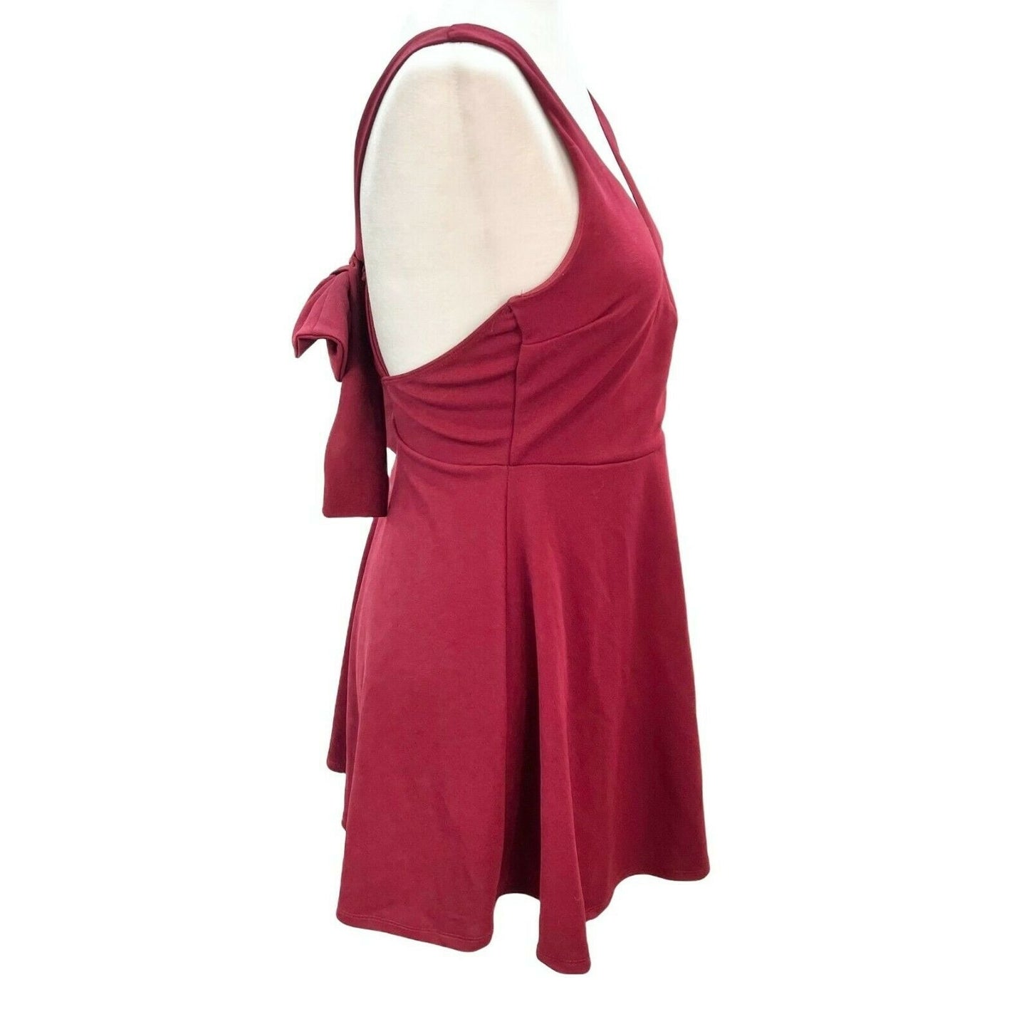 Charlotte Russe Small Red Halter Evening Party Prom Homecoming Dress