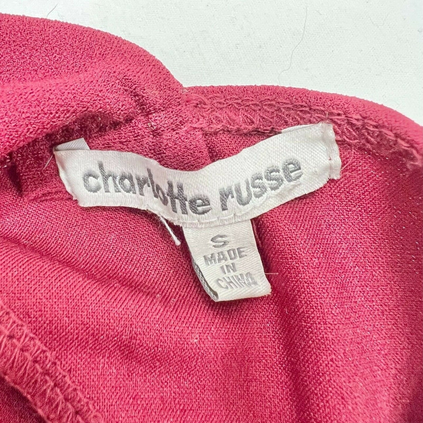 Charlotte Russe Small Red Halter Evening Party Prom Homecoming Dress