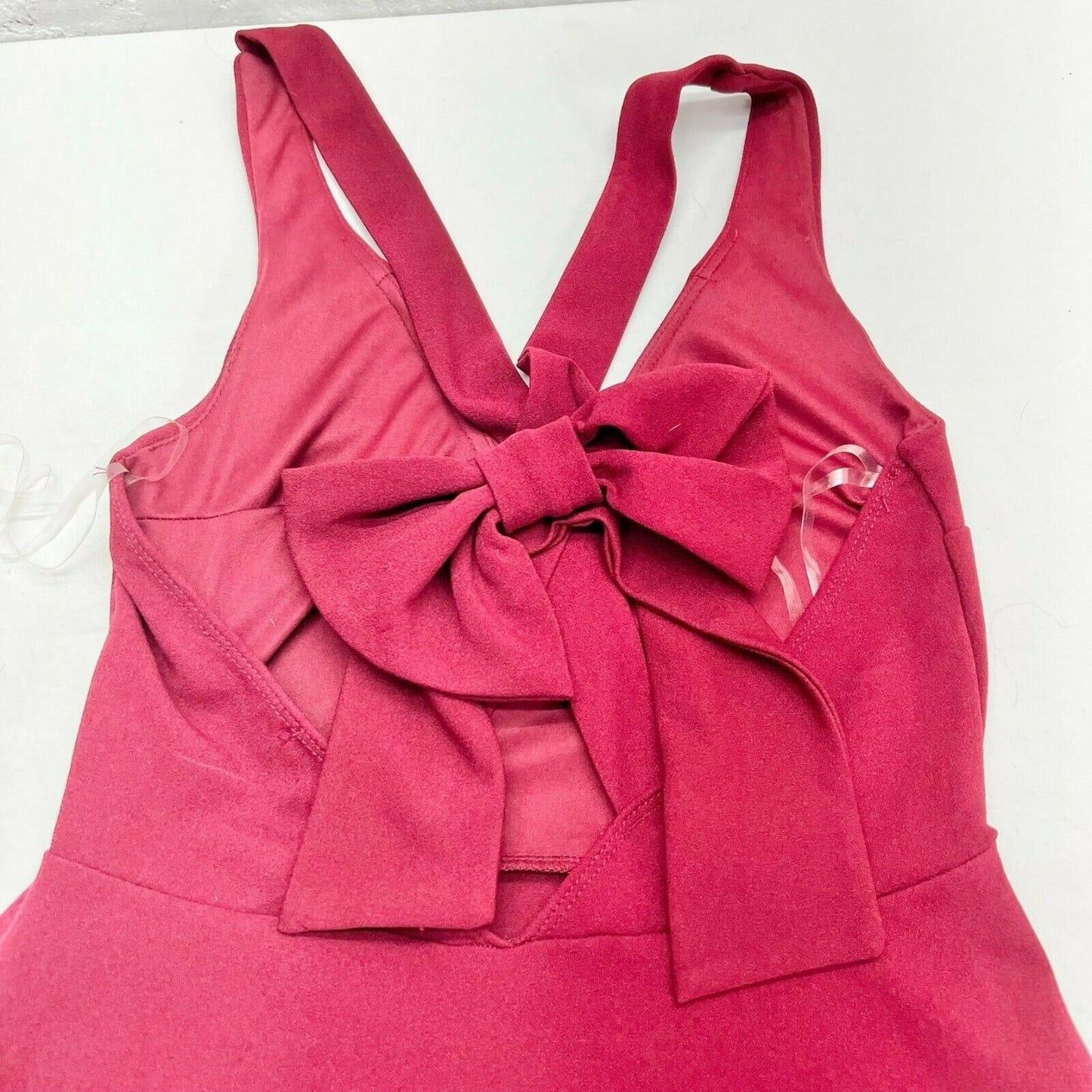 Charlotte Russe Small Red Halter Evening Party Prom Homecoming Dress