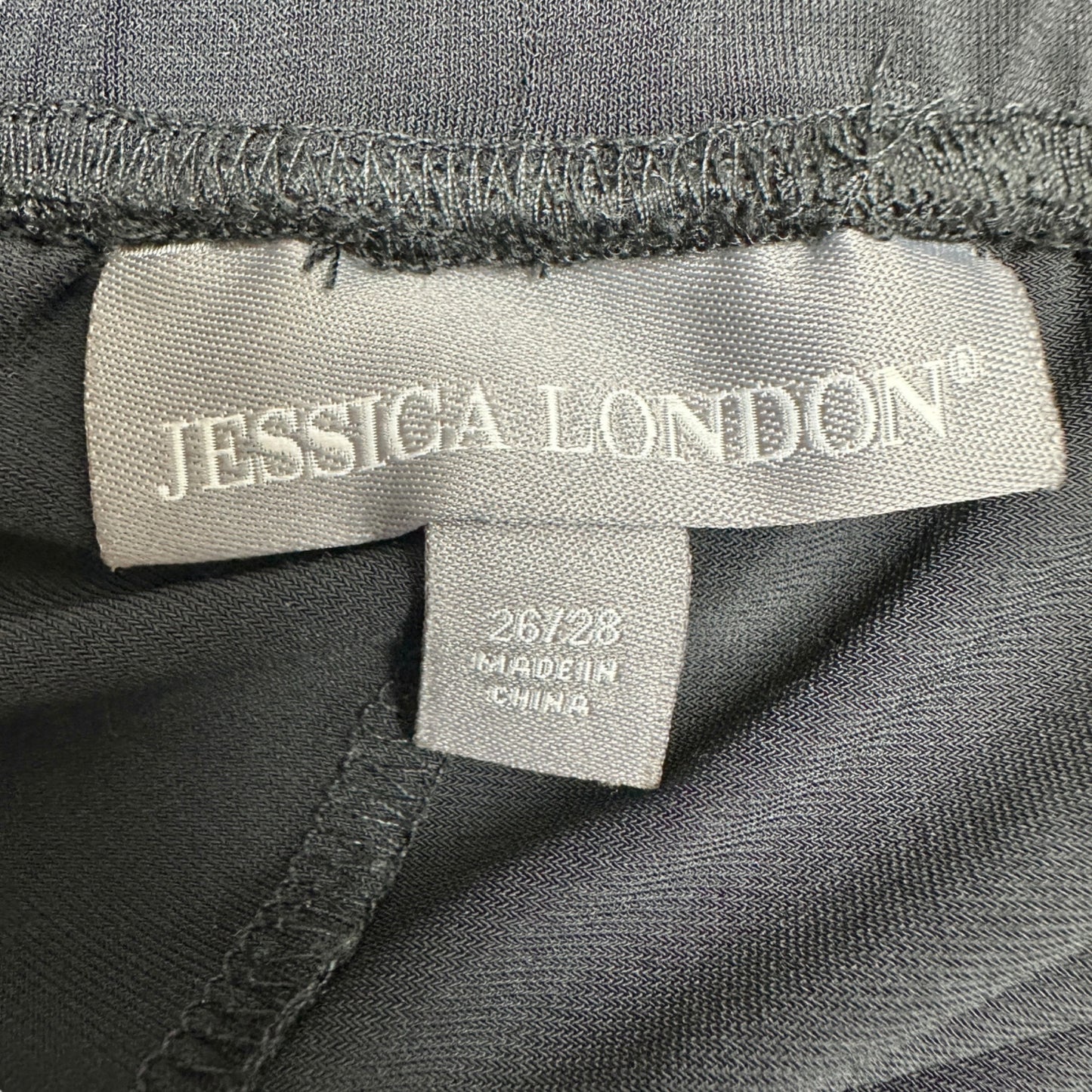 Jessica London Pants Womens Size 26/28 Black Wide-Leg Pockets Professional Look