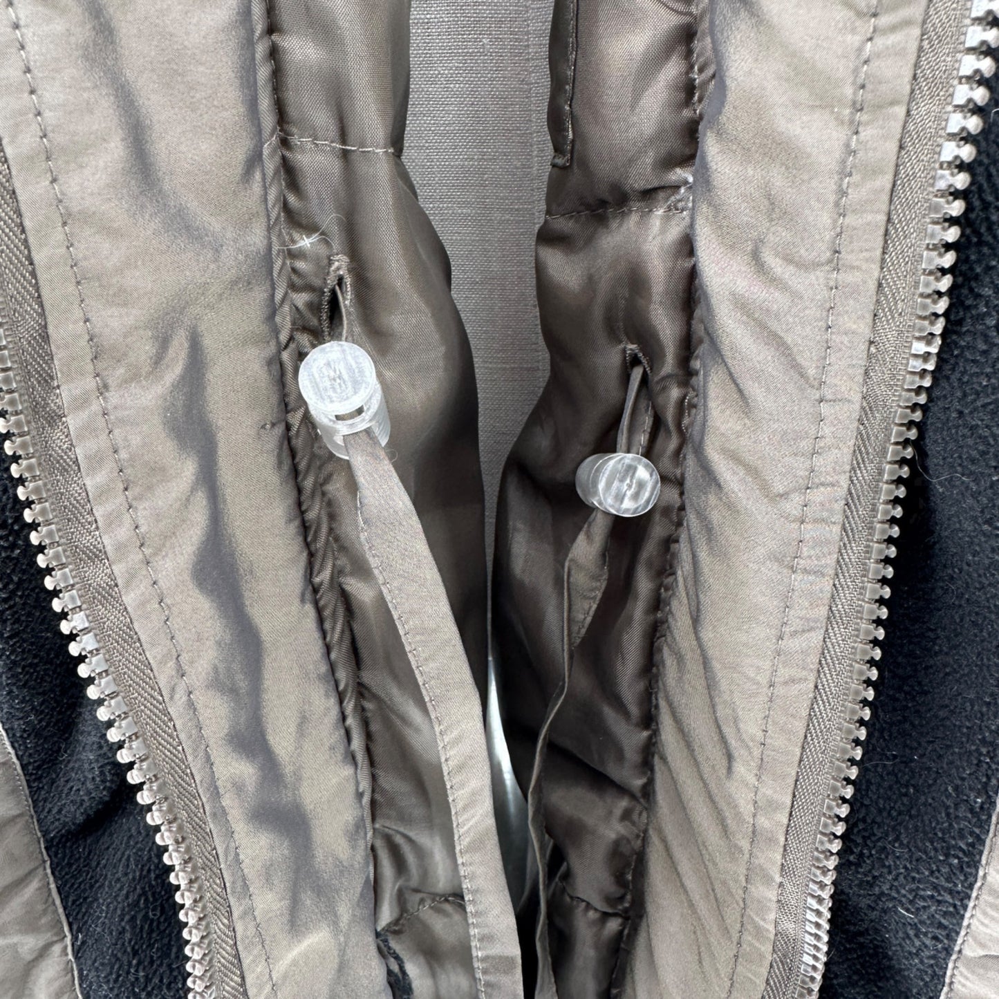 Weather Solutions Winter Coat Womens 3X Gray Puffer w/ Faux Fur Removable Hood