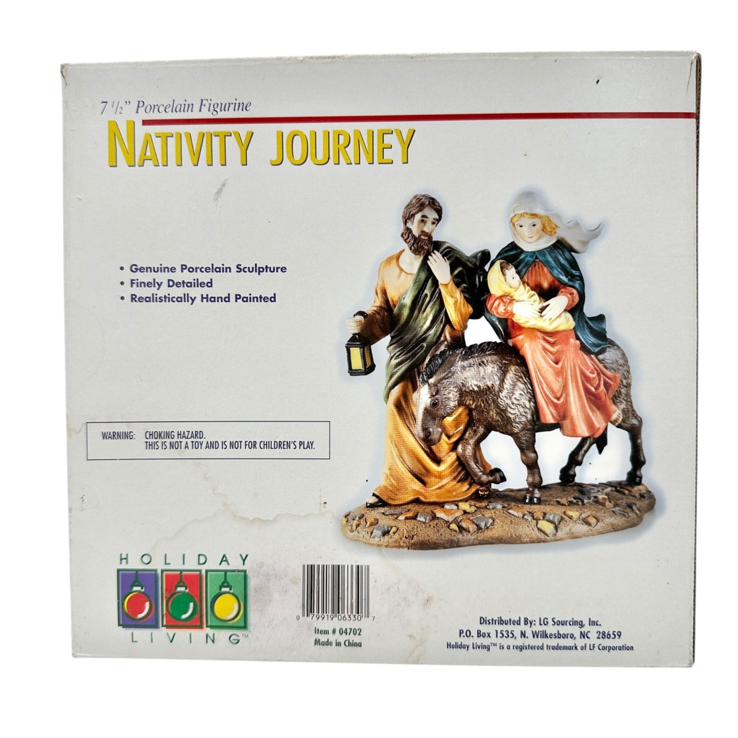 Christmas Holiday Living Nativity Journey Porcelain Figurine Hand-Painted Detail