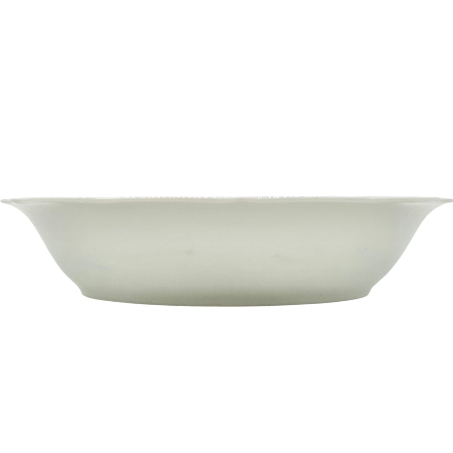 Blue Danube Oval Serving Bowl Floral Pattern Porcelain Scalloped Edge White Blue