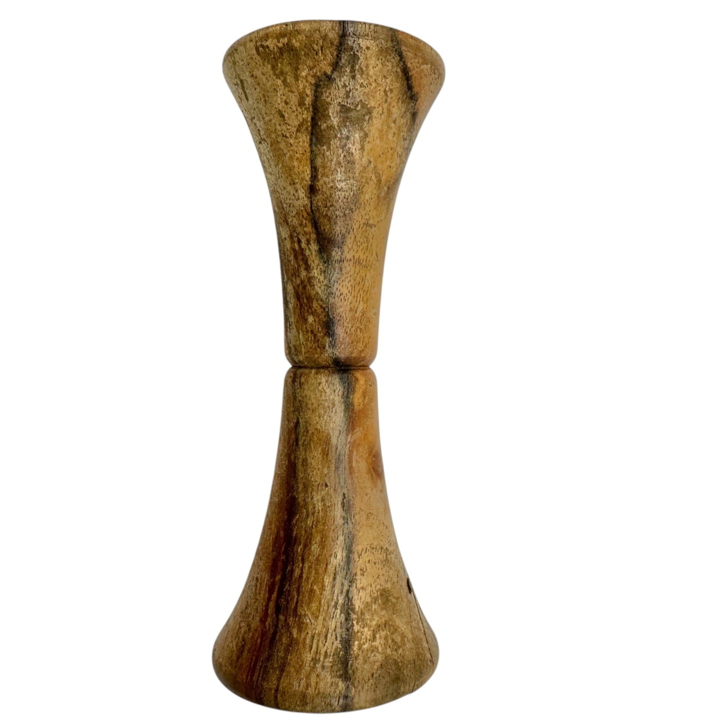 Vintage Creative Playthings Wooden Baby Rattle 5 inch Long Natural Wood Finish
