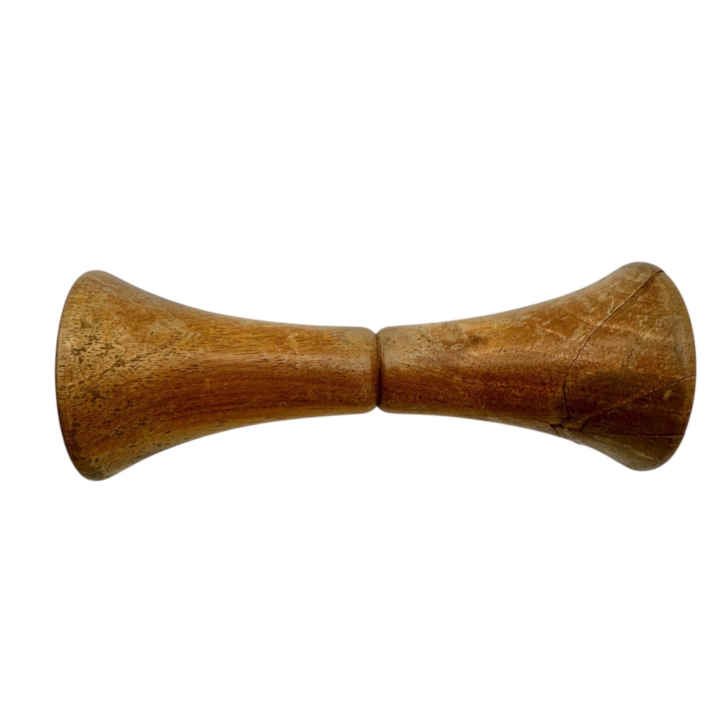 Vintage Creative Playthings Wooden Baby Rattle 5 inch Long Natural Wood Finish