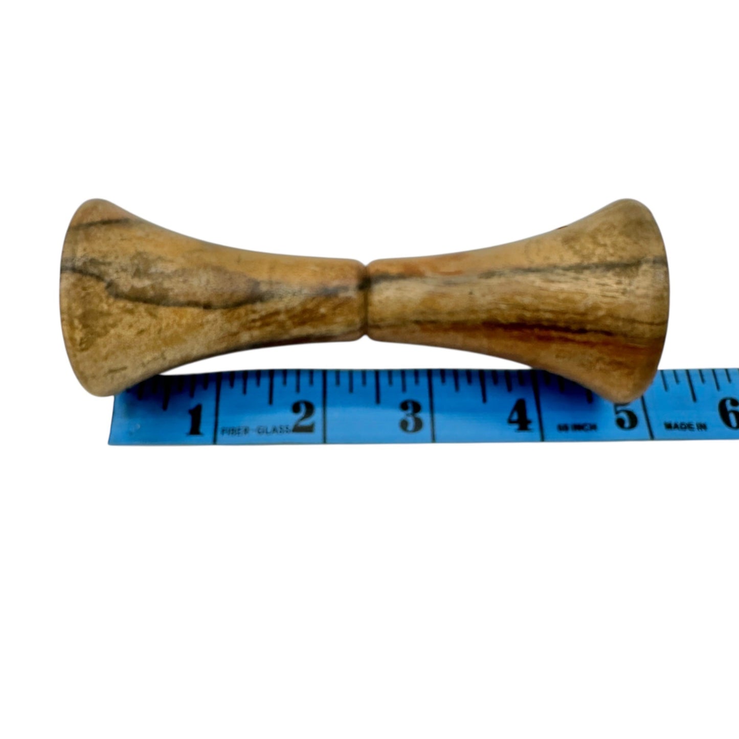 Vintage Creative Playthings Wooden Baby Rattle 5 inch Long Natural Wood Finish