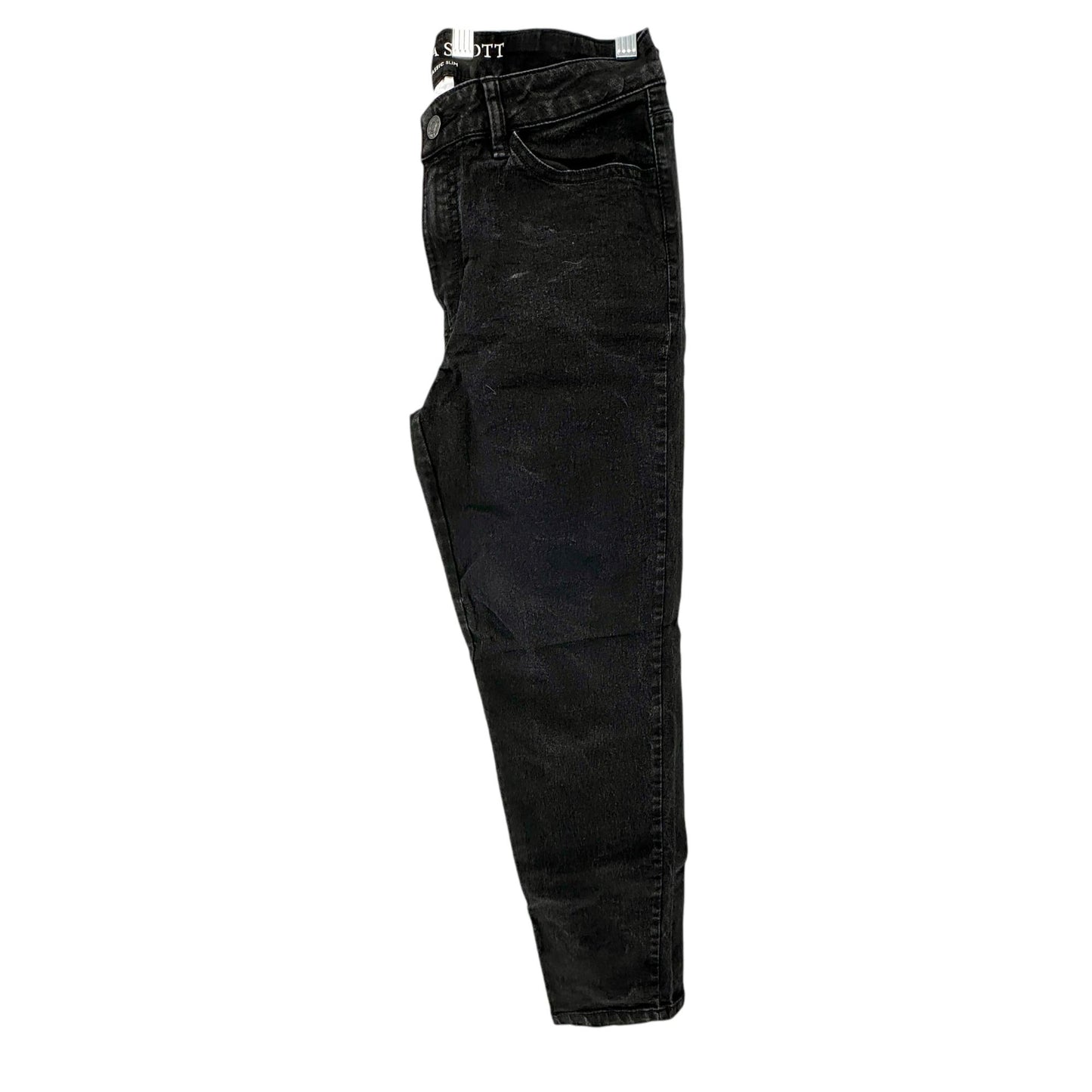 Laura Scott Jeans Womens Size 6 Classic Slim Black Cotton Blend 5 Pockets