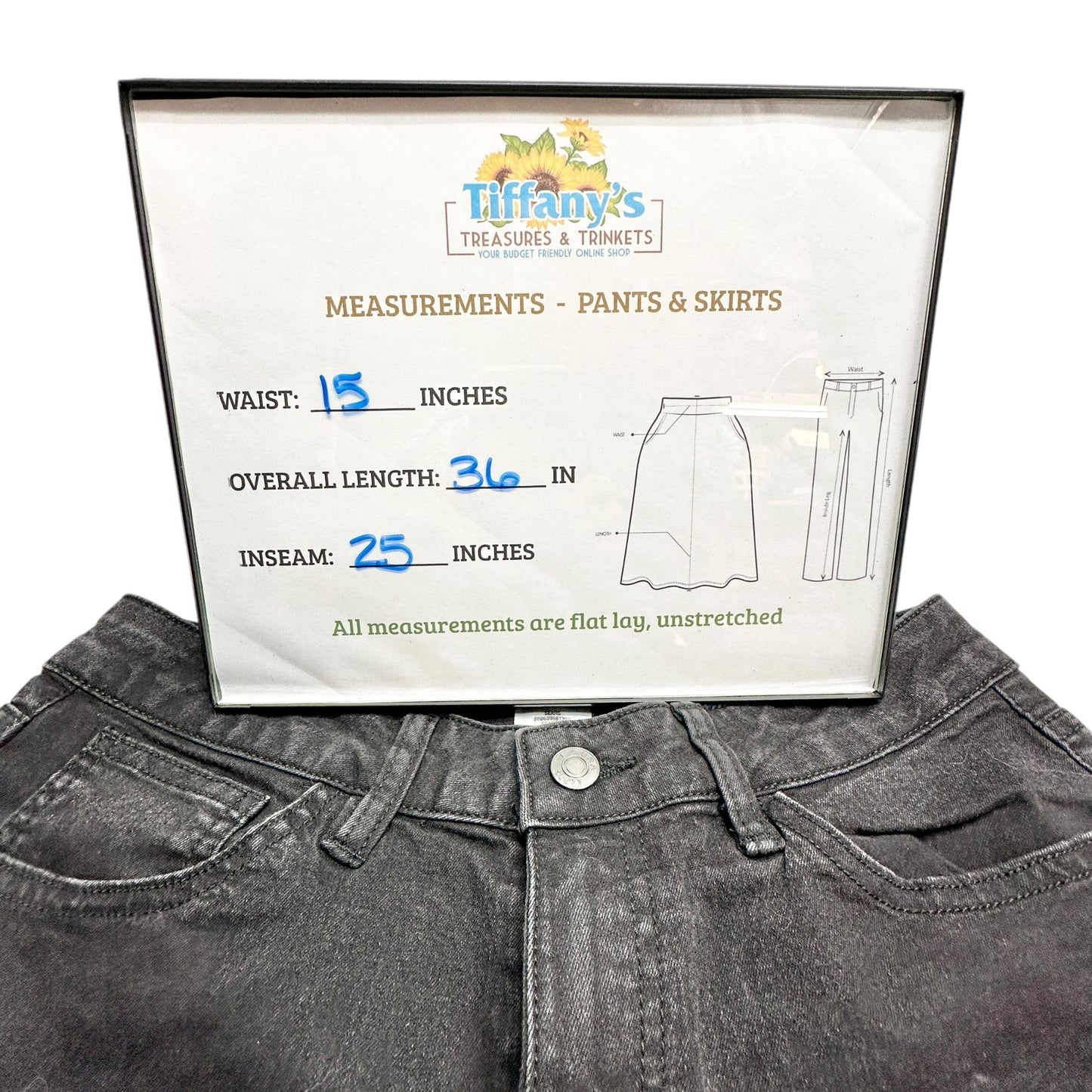 Laura Scott Jeans Womens Size 6 Classic Slim Black Cotton Blend 5 Pockets