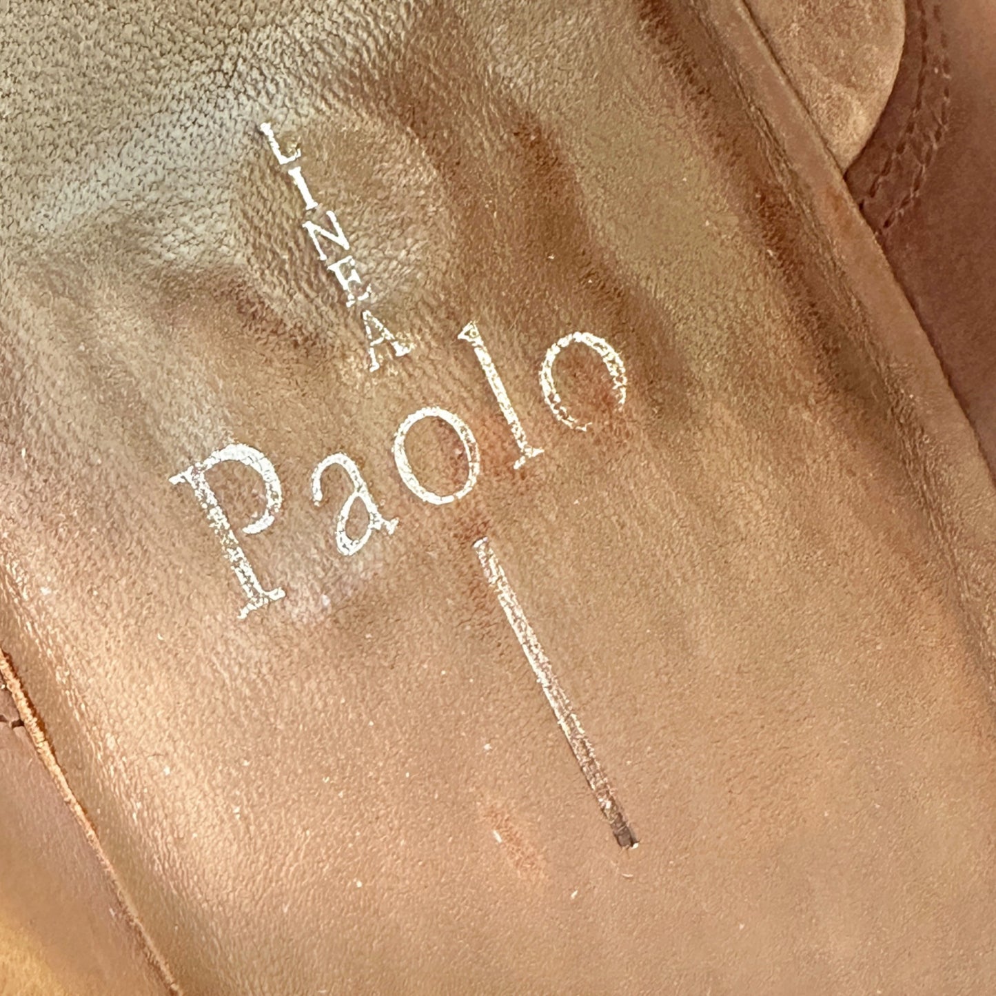 Linea Paolo Wedge Sneaker Womens Size 8M Black Perforated Leather Side Zip