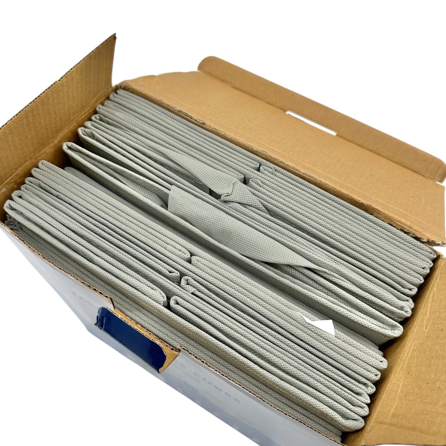 Royexe Fabric Storage Cubes 8-Pack With Dual Handles Light Grey New in Box