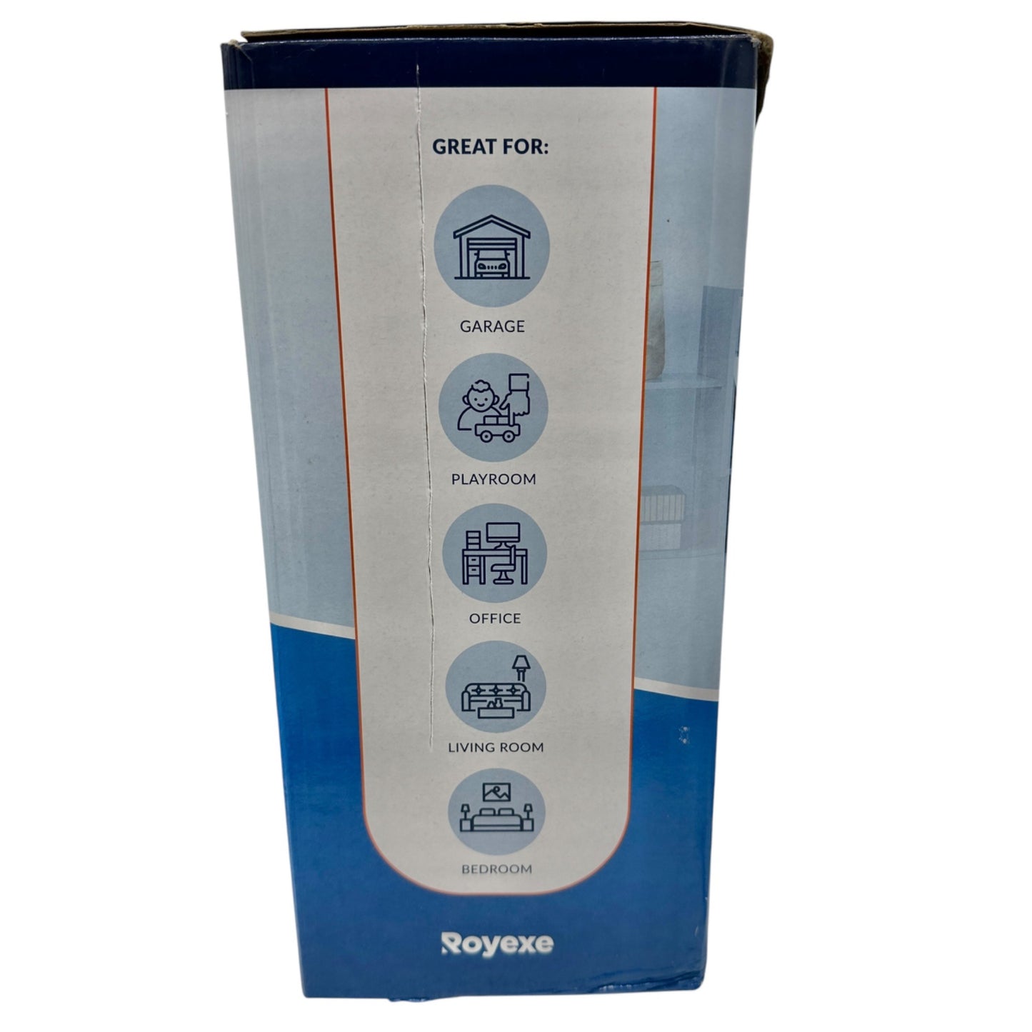 Royexe Fabric Storage Cubes 8-Pack With Dual Handles Light Grey New in Box