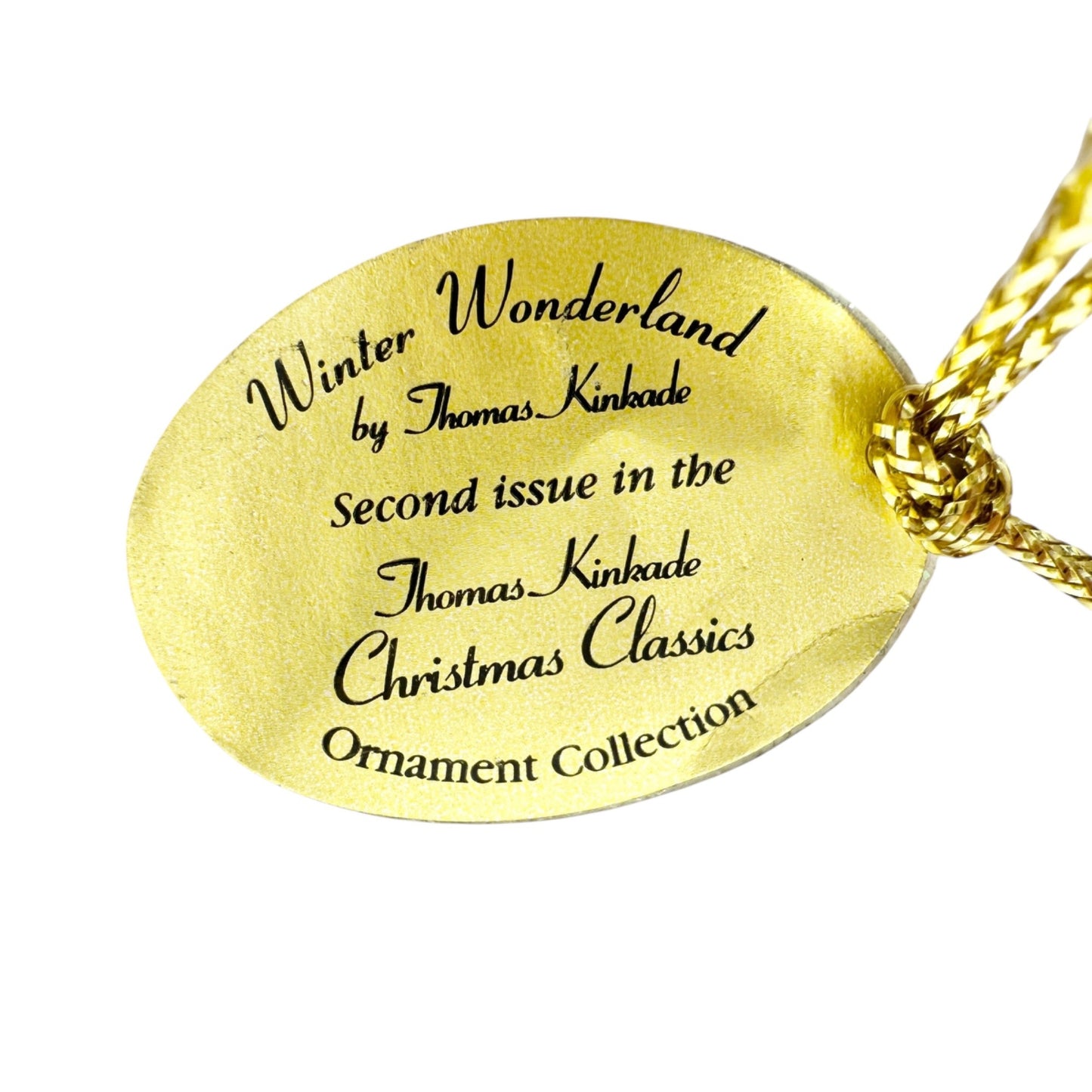 Thomas Kinkade 2005 Bradford Edition Heirloom Classic Winter Wonderland Ornament
