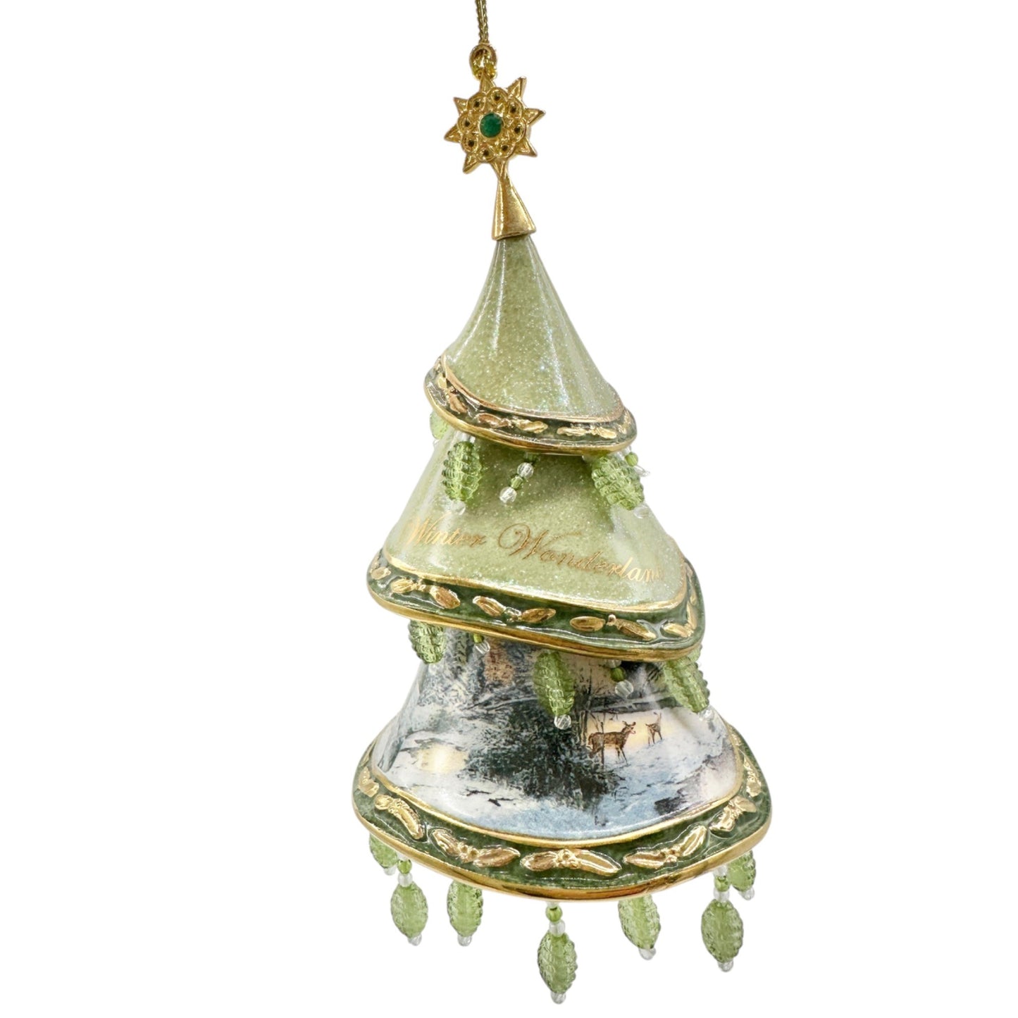 Thomas Kinkade 2005 Bradford Edition Heirloom Classic Winter Wonderland Ornament