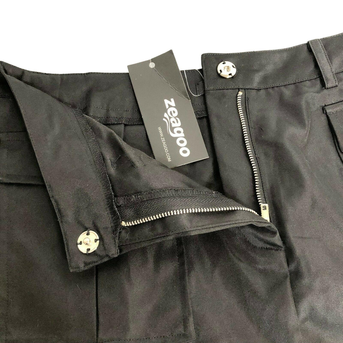 Zeagoo Short Black Skirt with Pockets Women's XL Cute Comfy NWT
