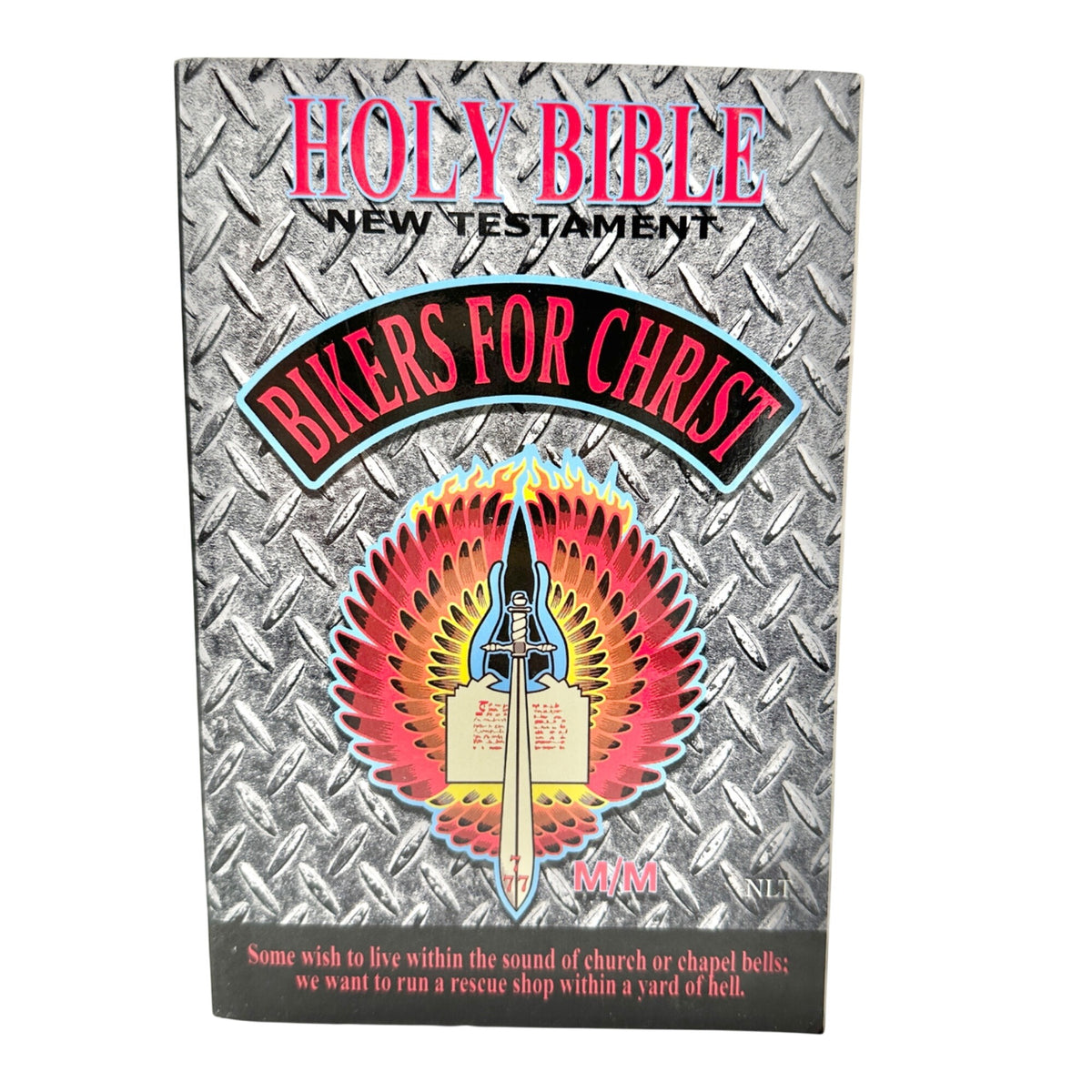 Bikers For Christ New Testament Bible NLT By Greg Laurie Metal Cover Design