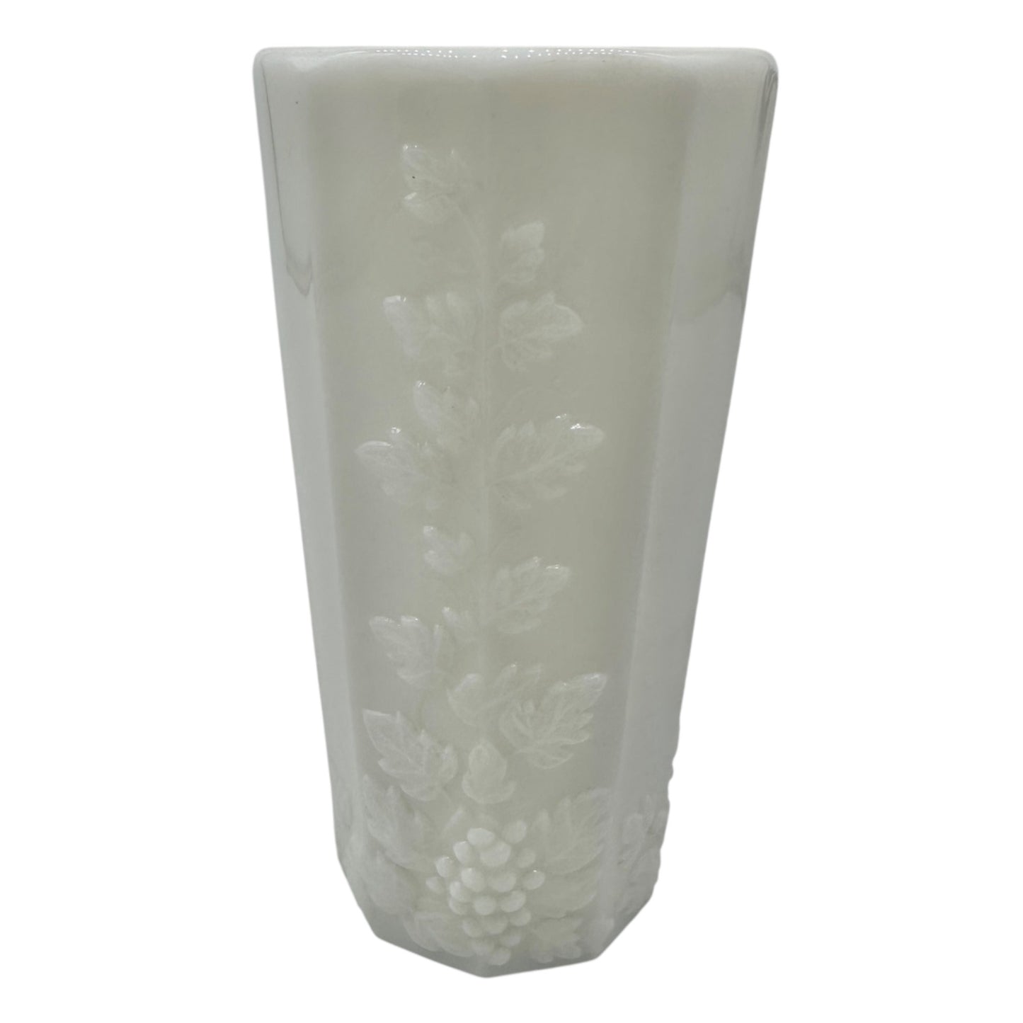 Westmoreland Milk Glass Coolers Set of 10 Grape Pattern 8oz Glasses Tumblers