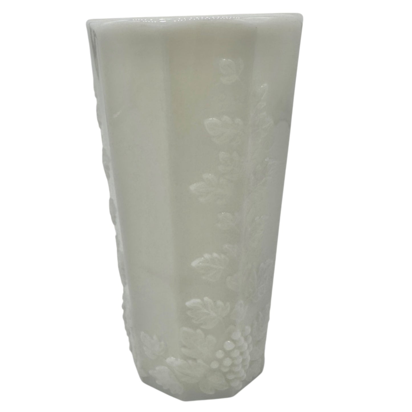 Westmoreland Milk Glass Coolers Set of 10 Grape Pattern 8oz Glasses Tumblers
