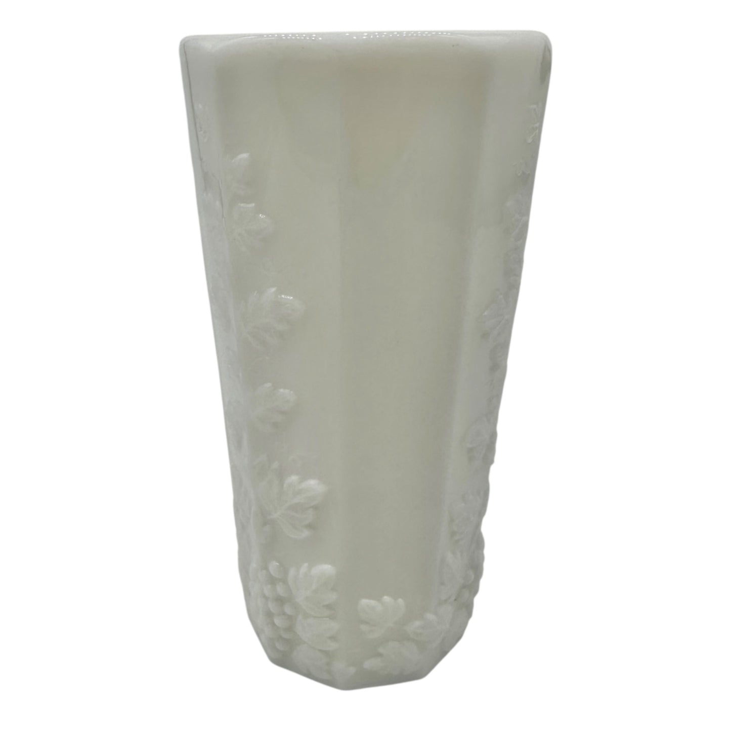 Westmoreland Milk Glass Coolers Set of 10 Grape Pattern 8oz Glasses Tumblers
