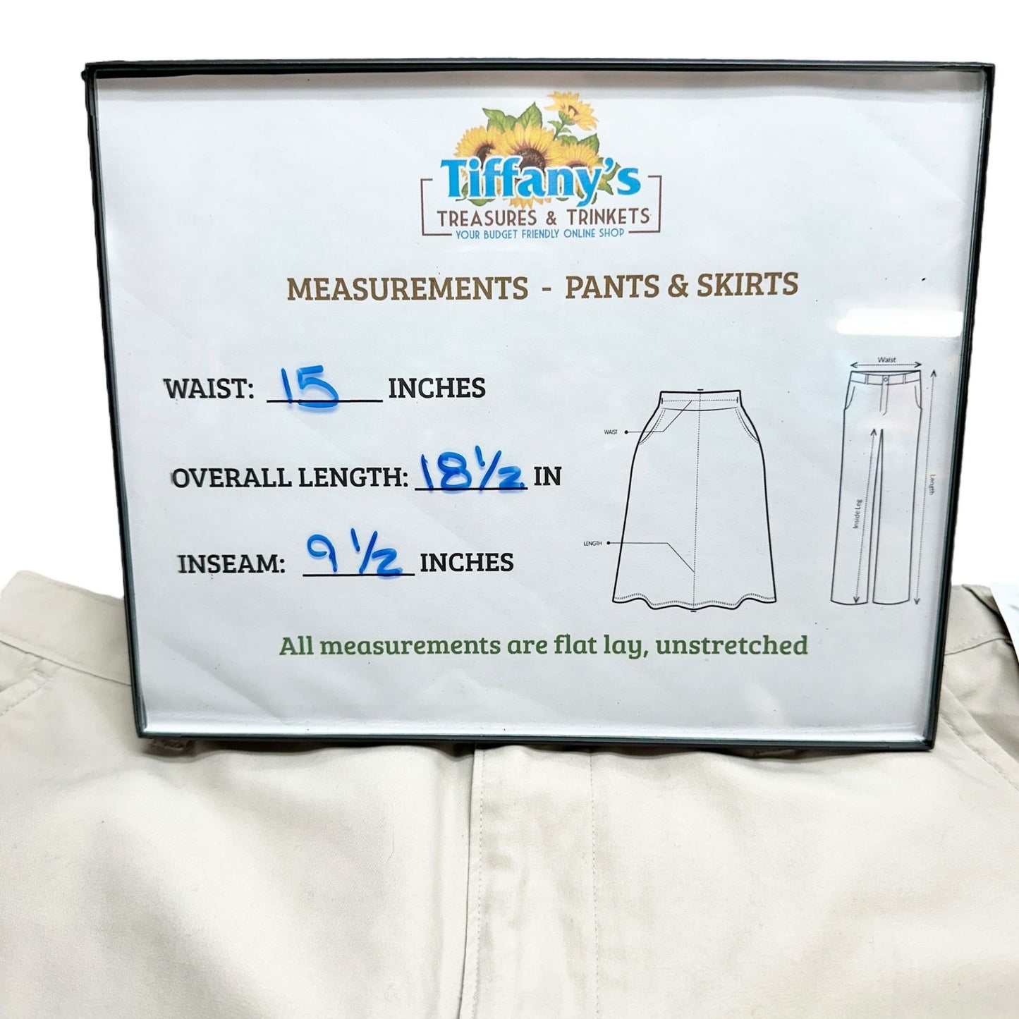 Champion Shorts Womens L 12-14 Quick Dry Beige Polyester Shrink Resistant