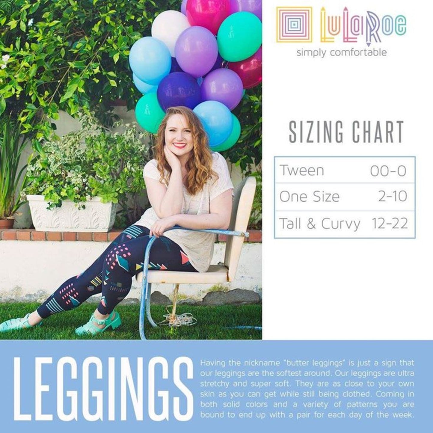 LuLaRoe Leggings Womens Tall and Curvy Black USA Flags Patriotic Americana