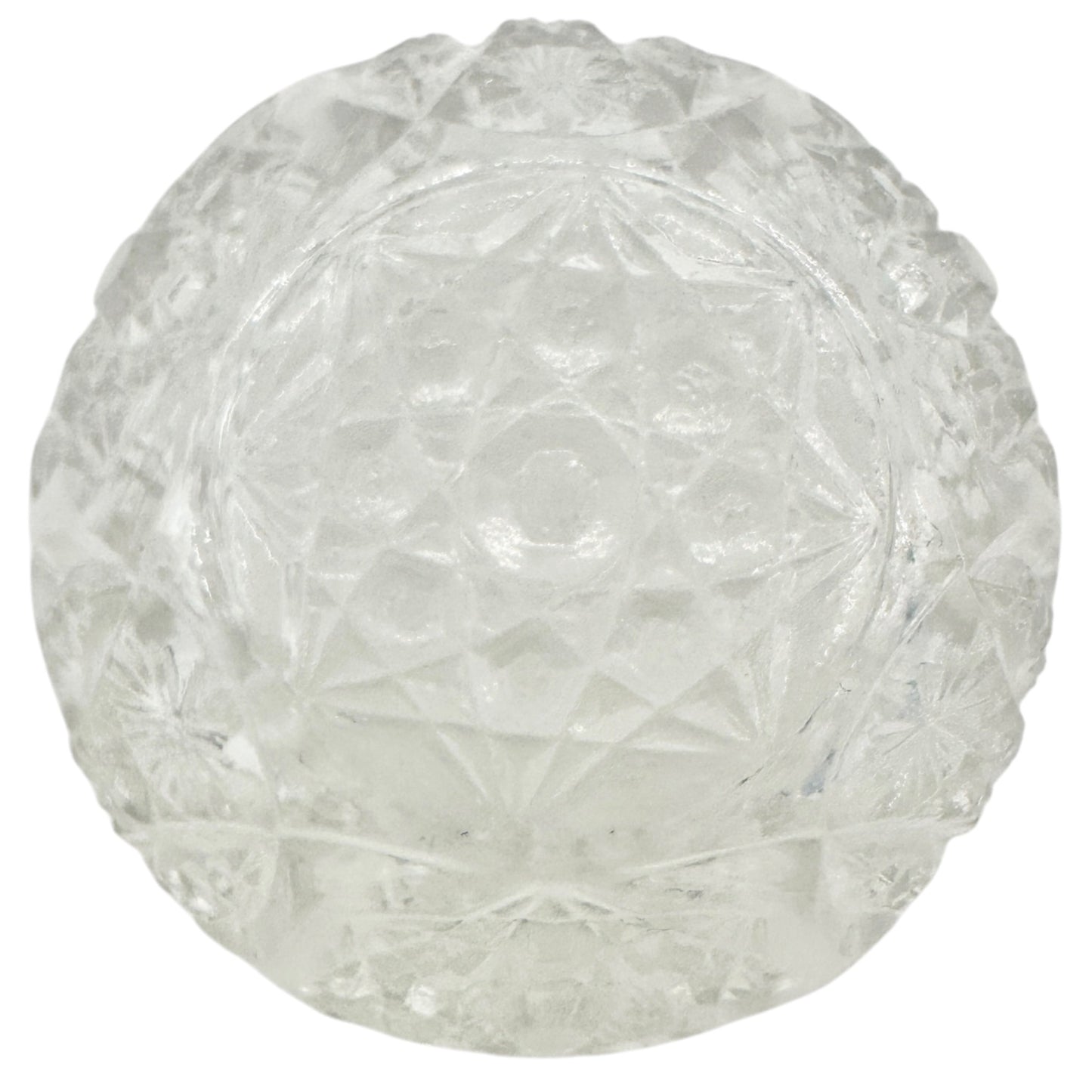 Oval Star Crystal No 300 Berry Bowl 11 pc Set Textured Vintage Childs Tableware