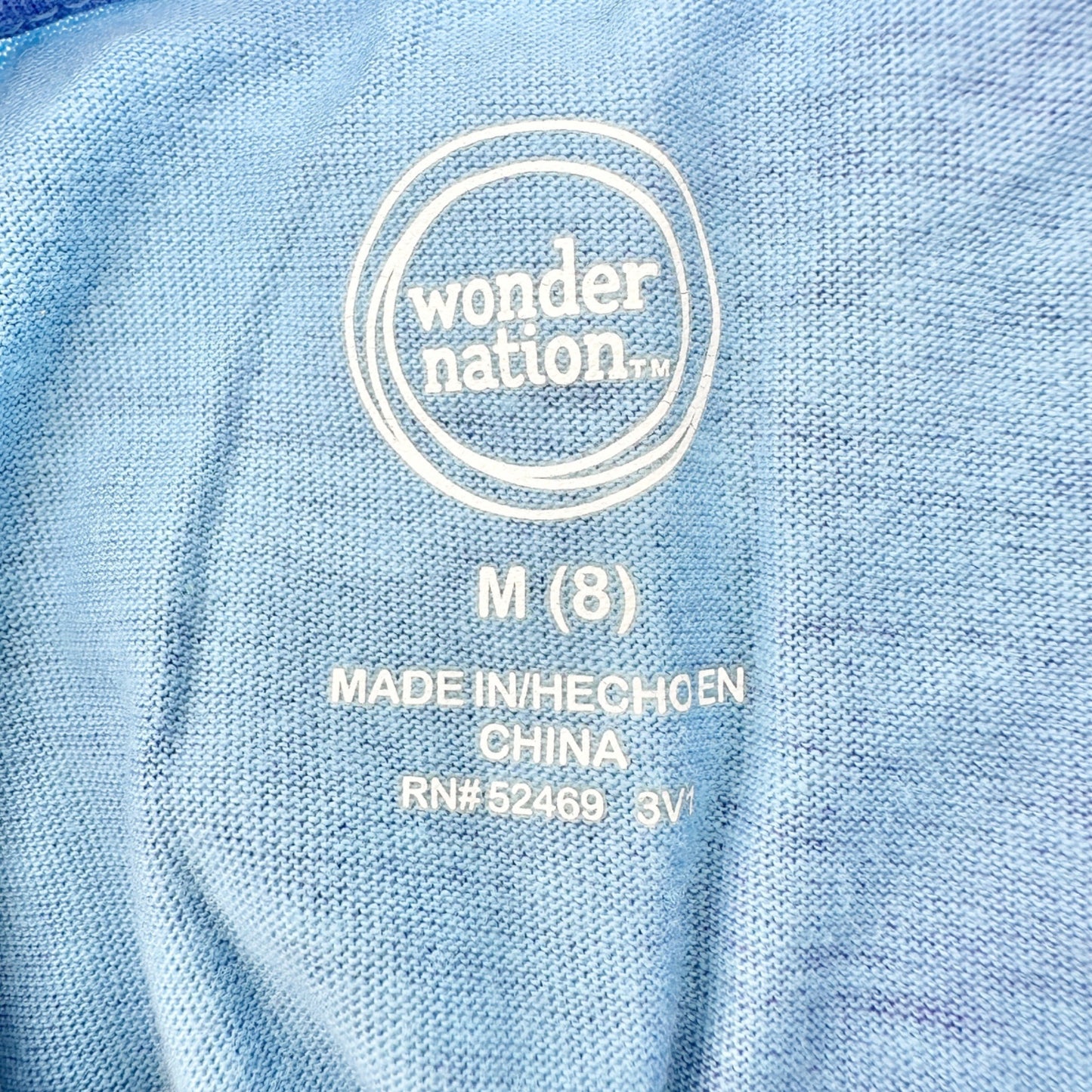 Id Rather Be Gaming Tie-Dye Kids T-Shirt M (8) Wonder Nation Blue Cotton Blend