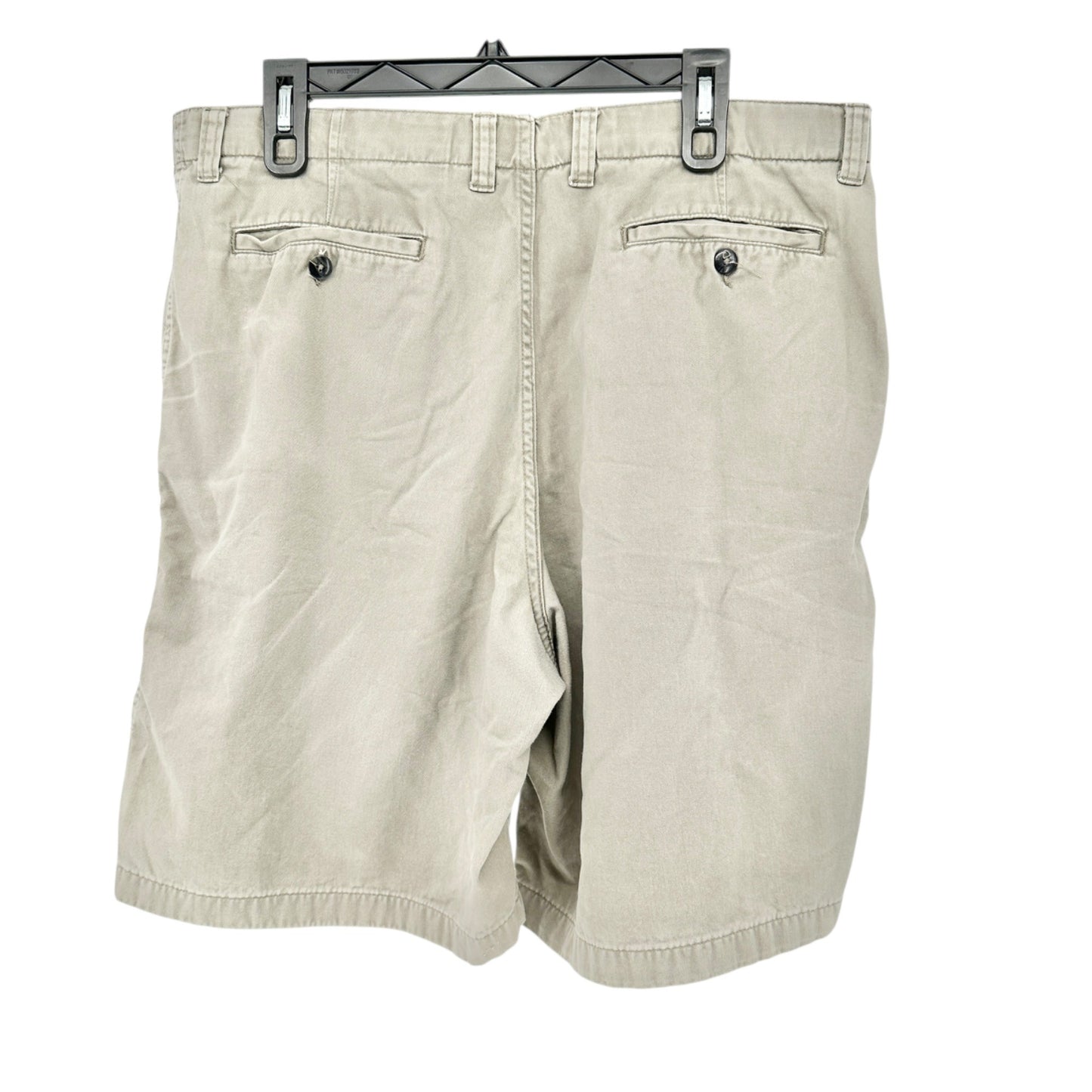 Club Room Shorts Mens Size 38 Dark Khaki Cotton Flat Front