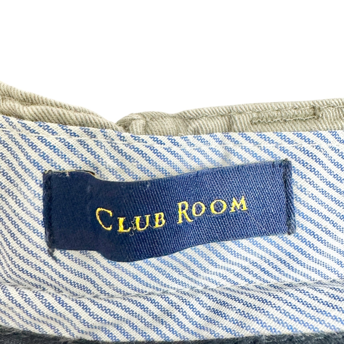 Club Room Shorts Mens Size 38 Dark Khaki Cotton Flat Front