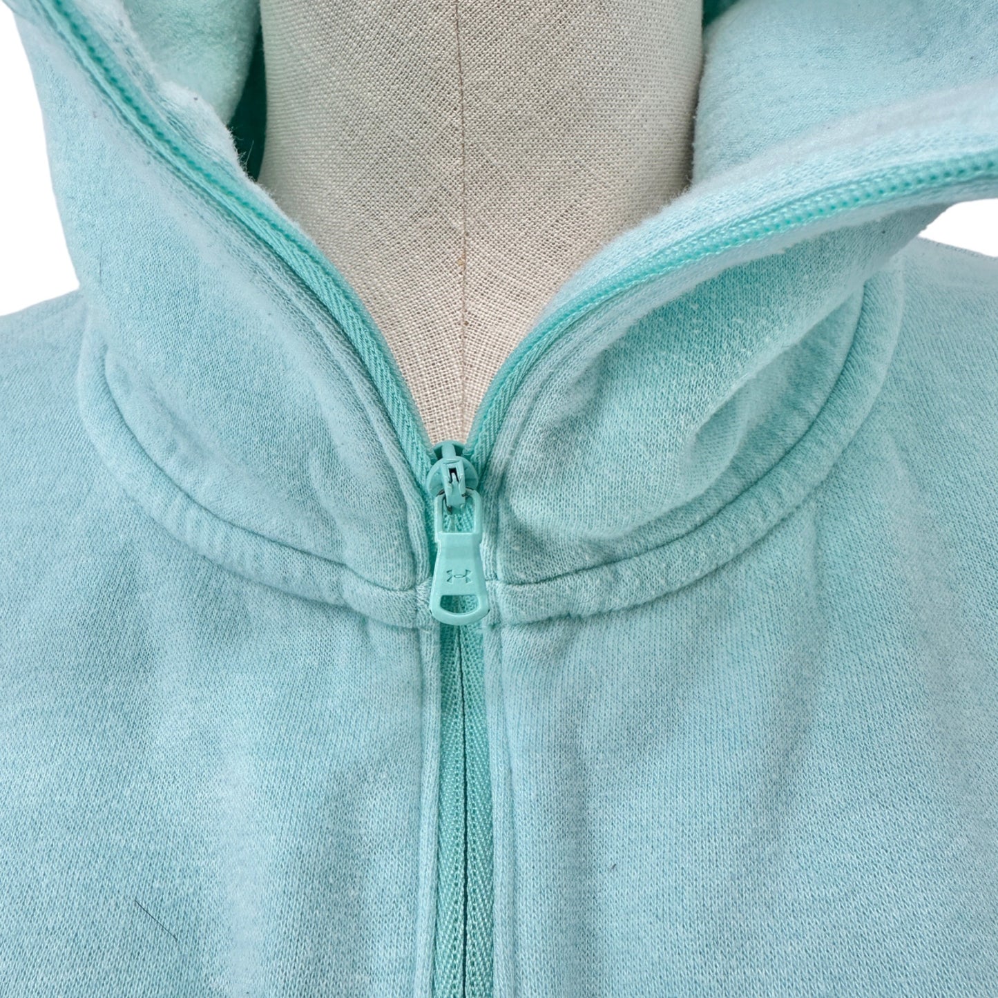 Under Armour 1/2 Zip Sweatshirt Womens XS Light Blue Loose Kangaroo Pocket
