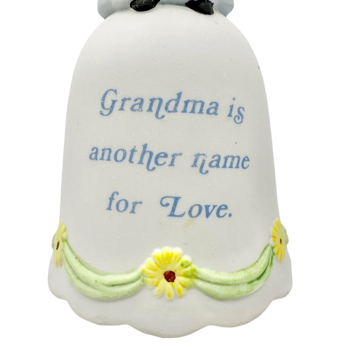 Grandma Porcelain Bell Music Box Grandma Love Quote MSR Imports 1984 Ceramic 7"H
