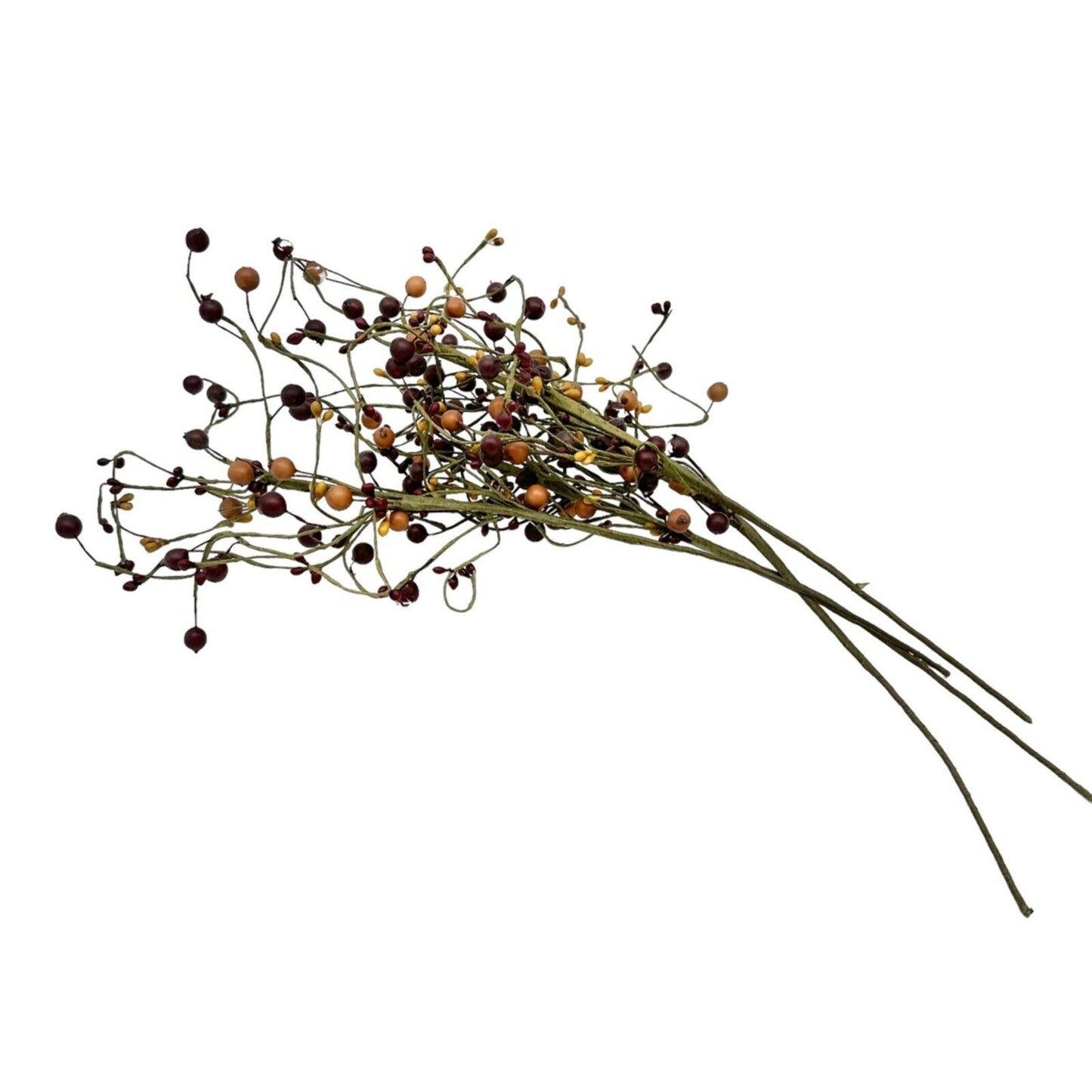 Primitive Rustic Electric Candle with 4 Sprays of Rustic Stems (batteries not in