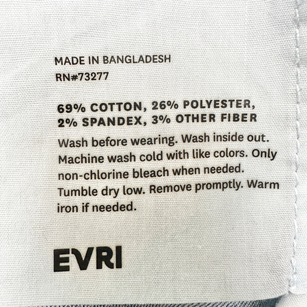 EVRI Denim Jeans Womens 18W Button Fly High Rise Bootcut Light Wash Vintage Look