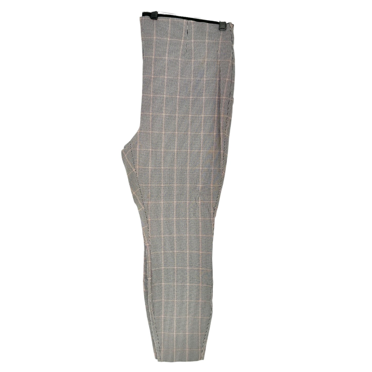 EVRI Pants Womens 2X Houndstooth Plaid Pull-On Stretch Classic Timeless Design
