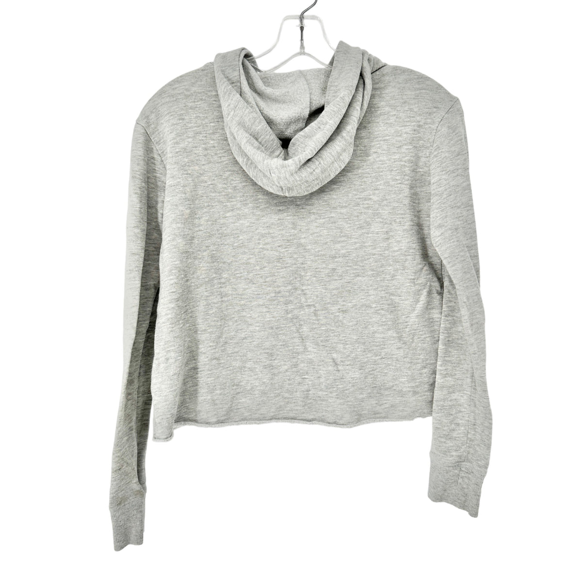 Justice Active Hoodie Junior's 12 Gray Cut Off Long Sleeve Kind is Strong