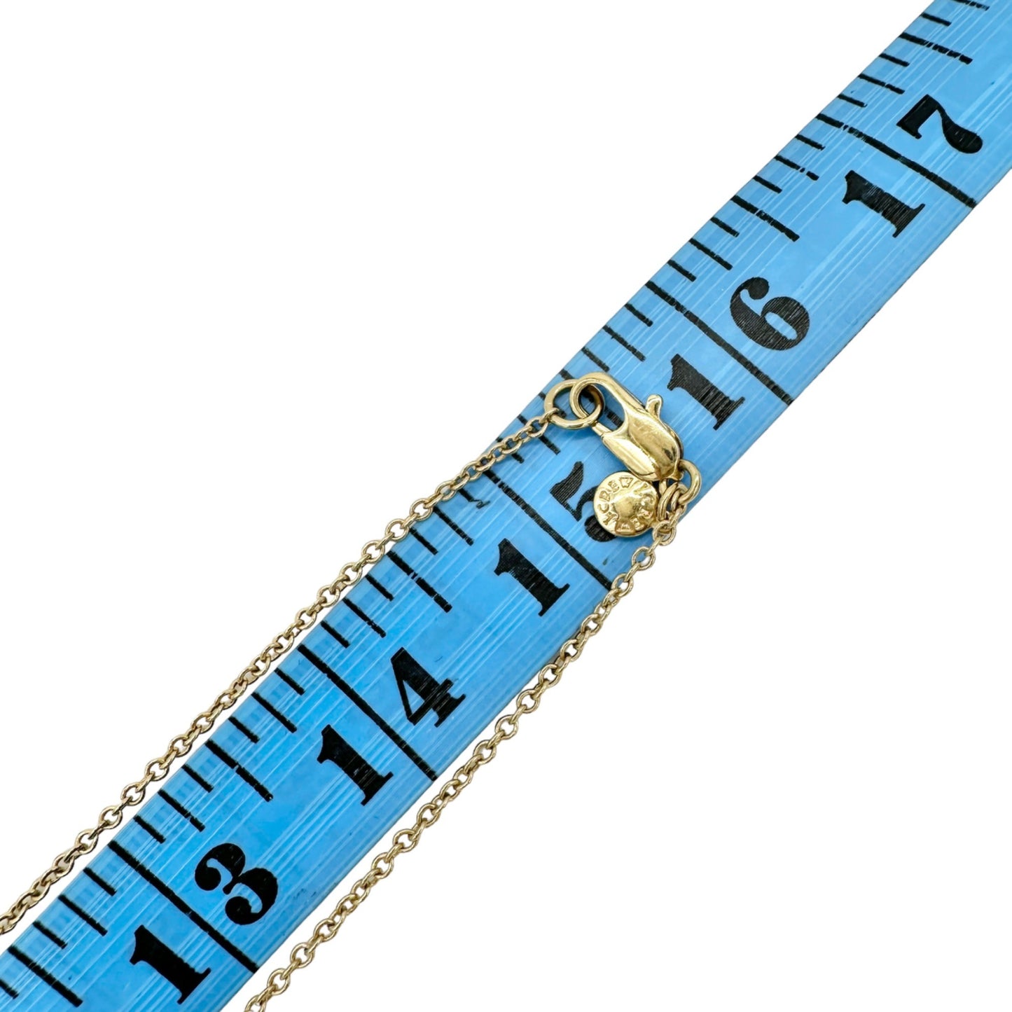 Pair of J. Crew Necklaces Identical Goldtone Chain Light Blue Beads and Gems