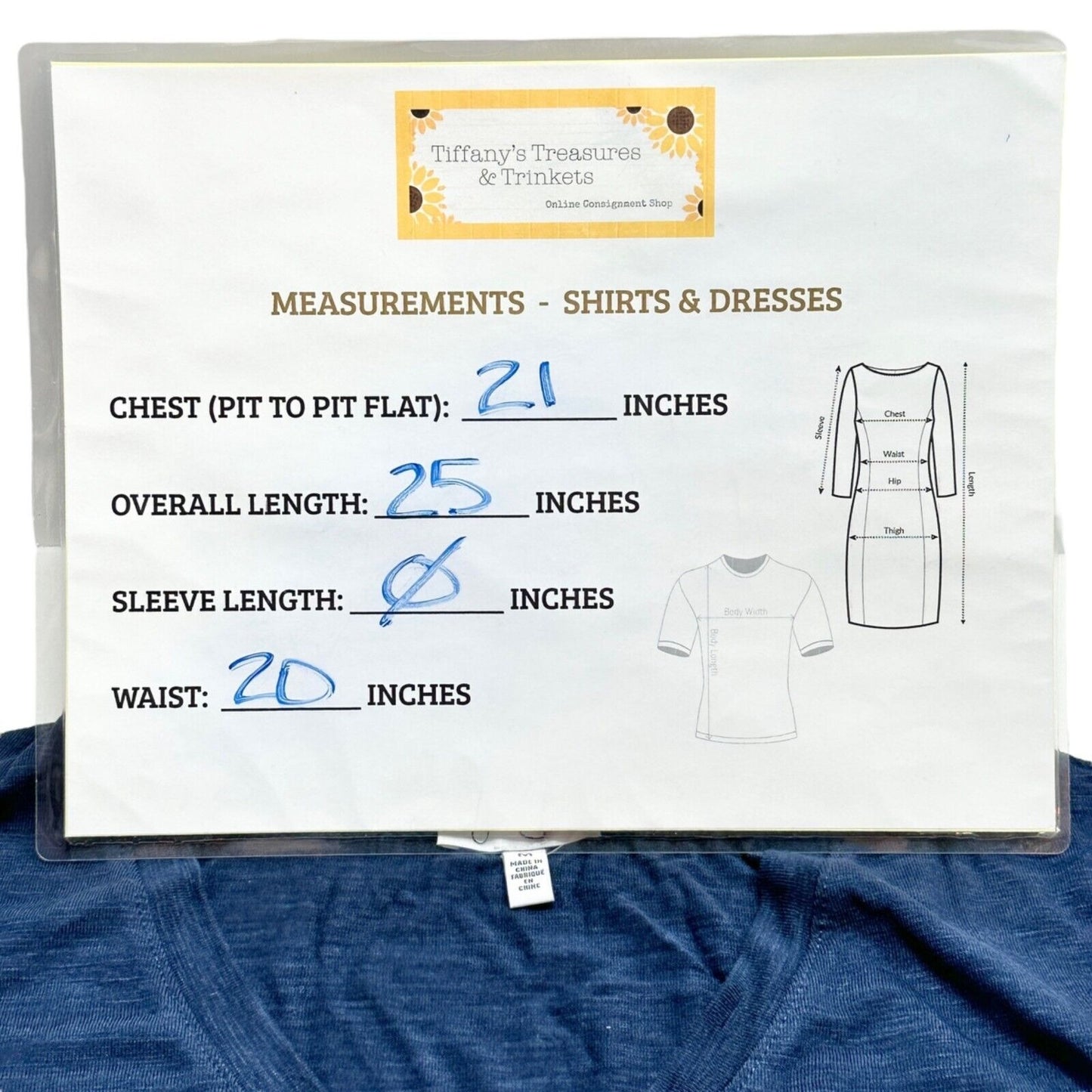 Jessica Simpson Set 2 Shirts Women's Medium Mood Indigo Burnt Sienna V-neck NWT