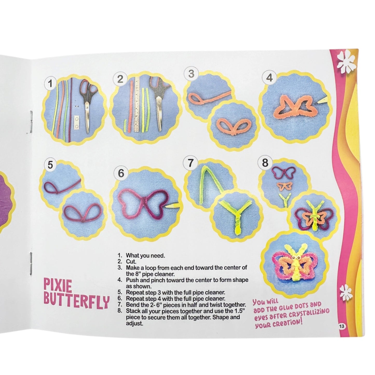 Crystal Flower Nightlight Kit With 11 Fun Kids Science Activities by Learn & Climb