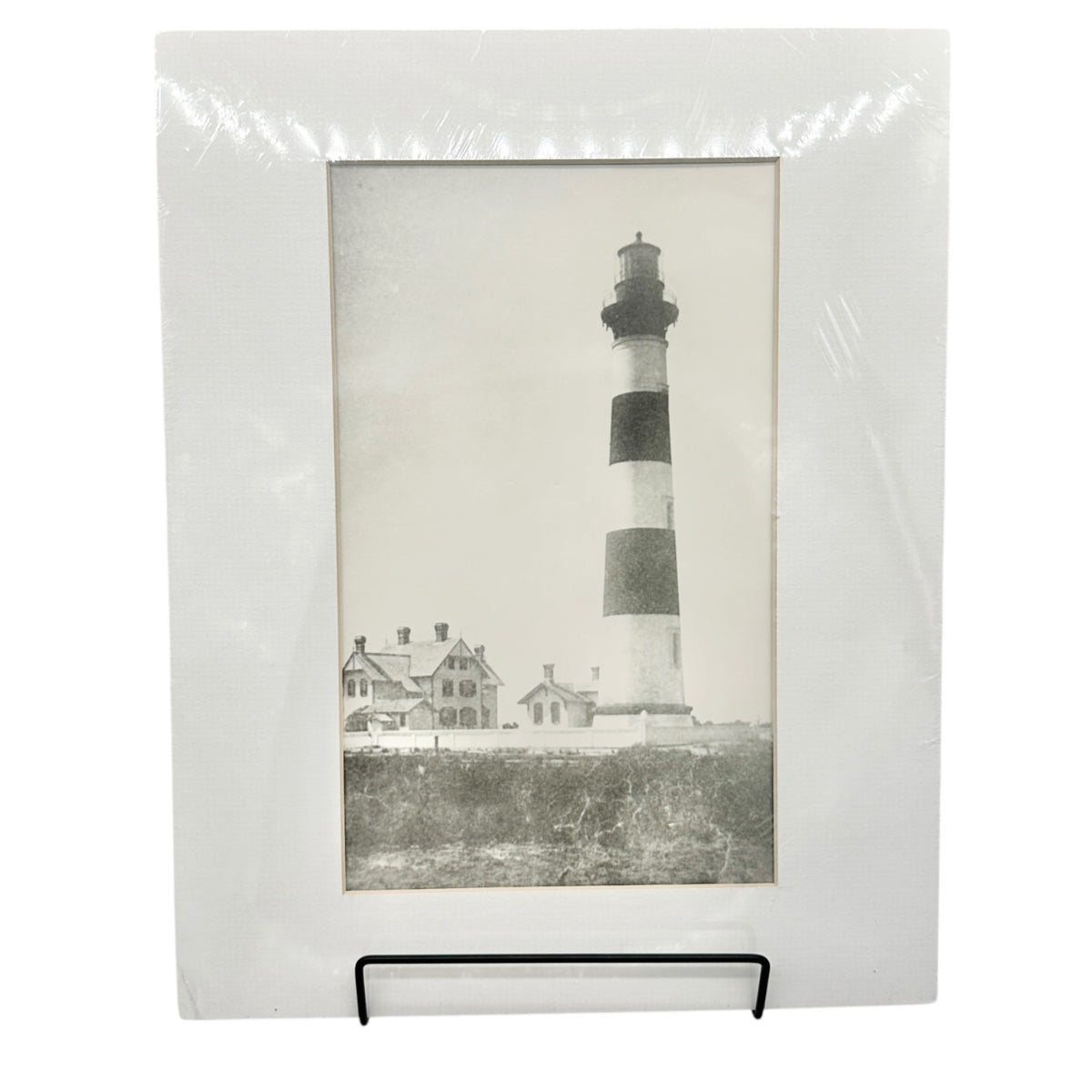 Morris Island Lighthouse Historic Print Steele Studio 14x11 Charleston SC B&W