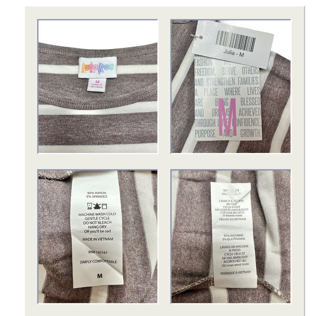 LuLaRoe Retired Julia Bundle of 5 Medium Dresses all NWT Multicolors