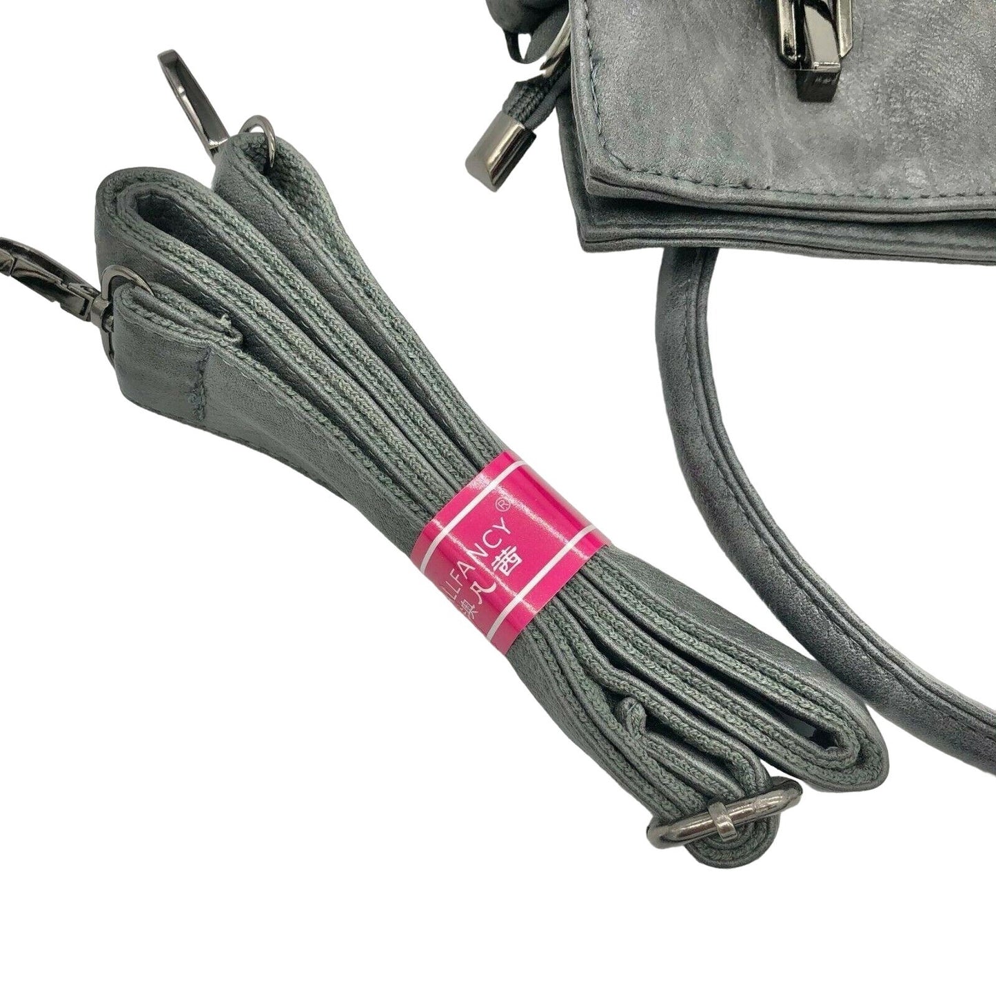 All Fancy Gray Tote Bag W Optional Strap Several Pockets Inside and Out