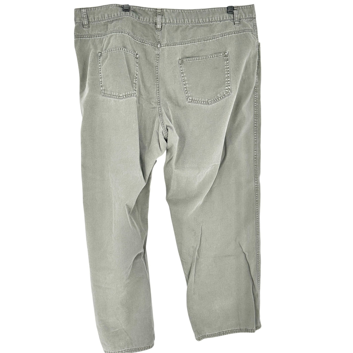 Basic Editions Pants Womens 22W Stone Gray Cotton Casual Relaxed Fit