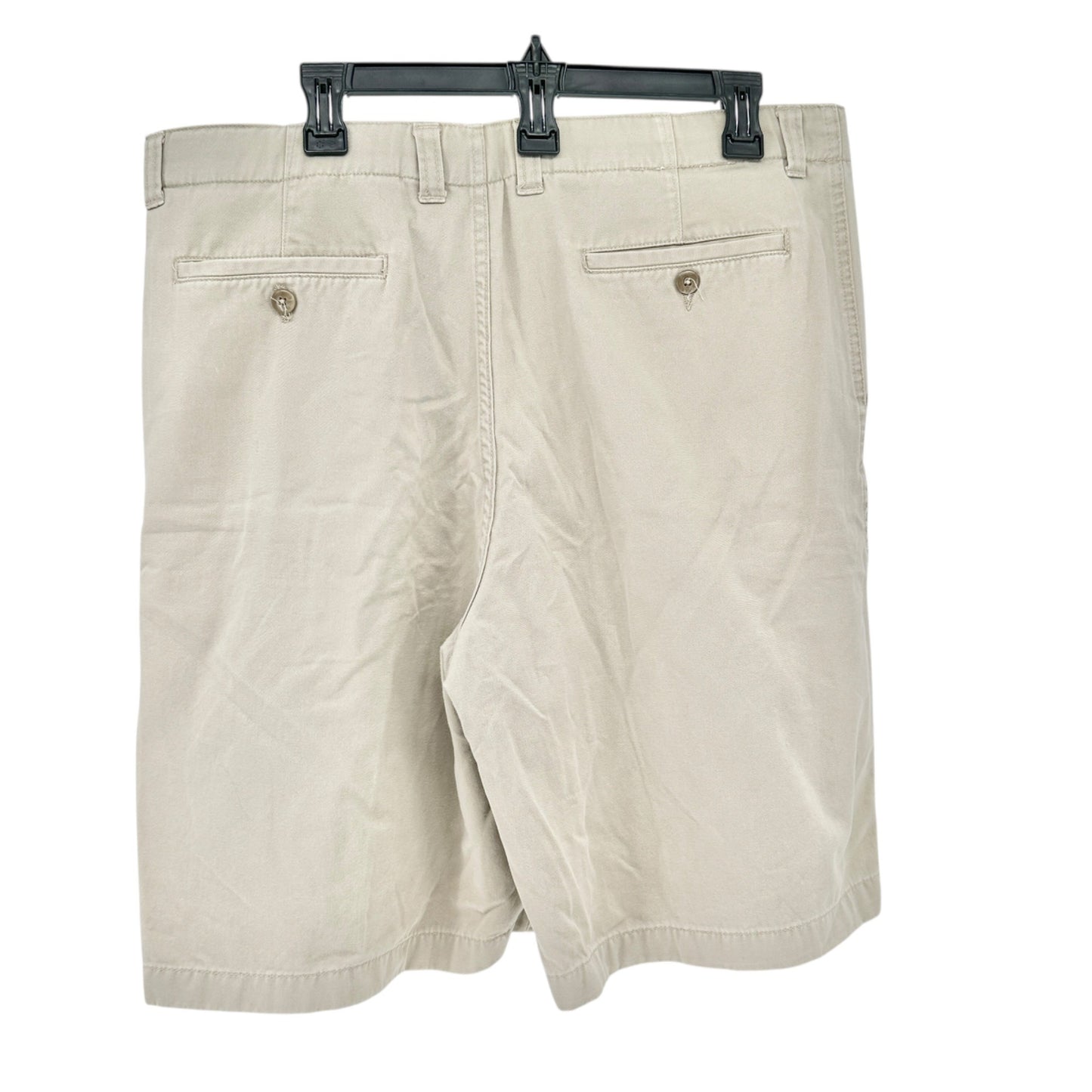 Club Room Shorts Mens Size 38 Light Khaki Cotton Flat Front