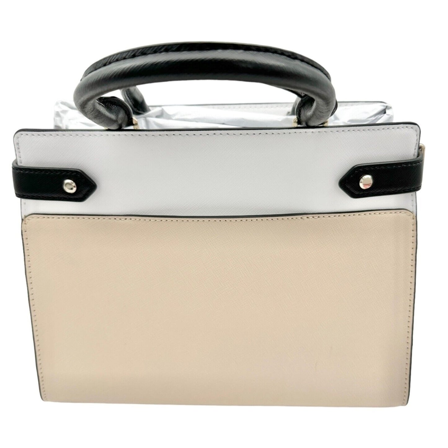 Kate Spade Handbag with Crossbody Strap Muted Pink White Black NEW