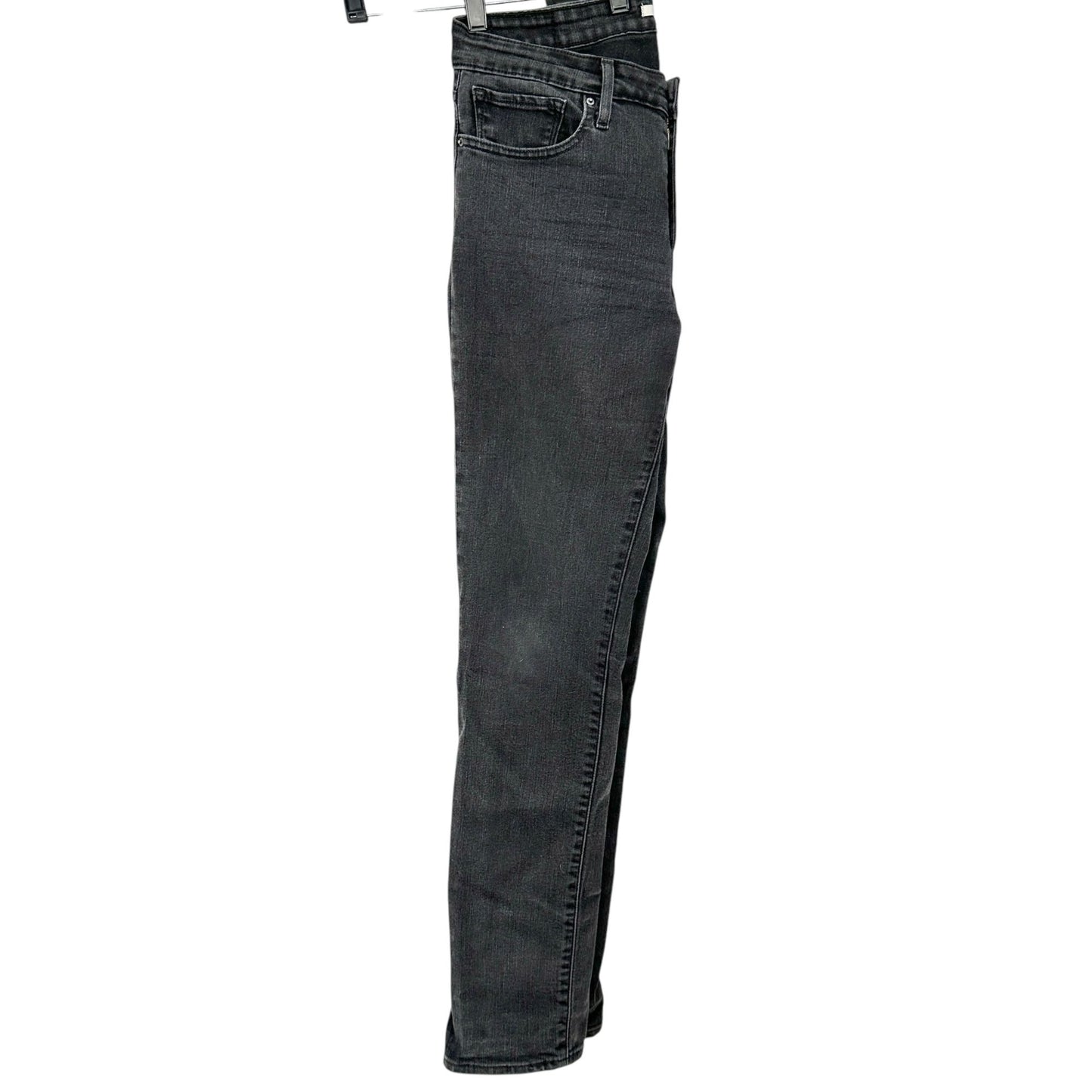 Levis 712 Slim Fit Denim Jeans Womens Size 30 Faded Black Cotton Blend