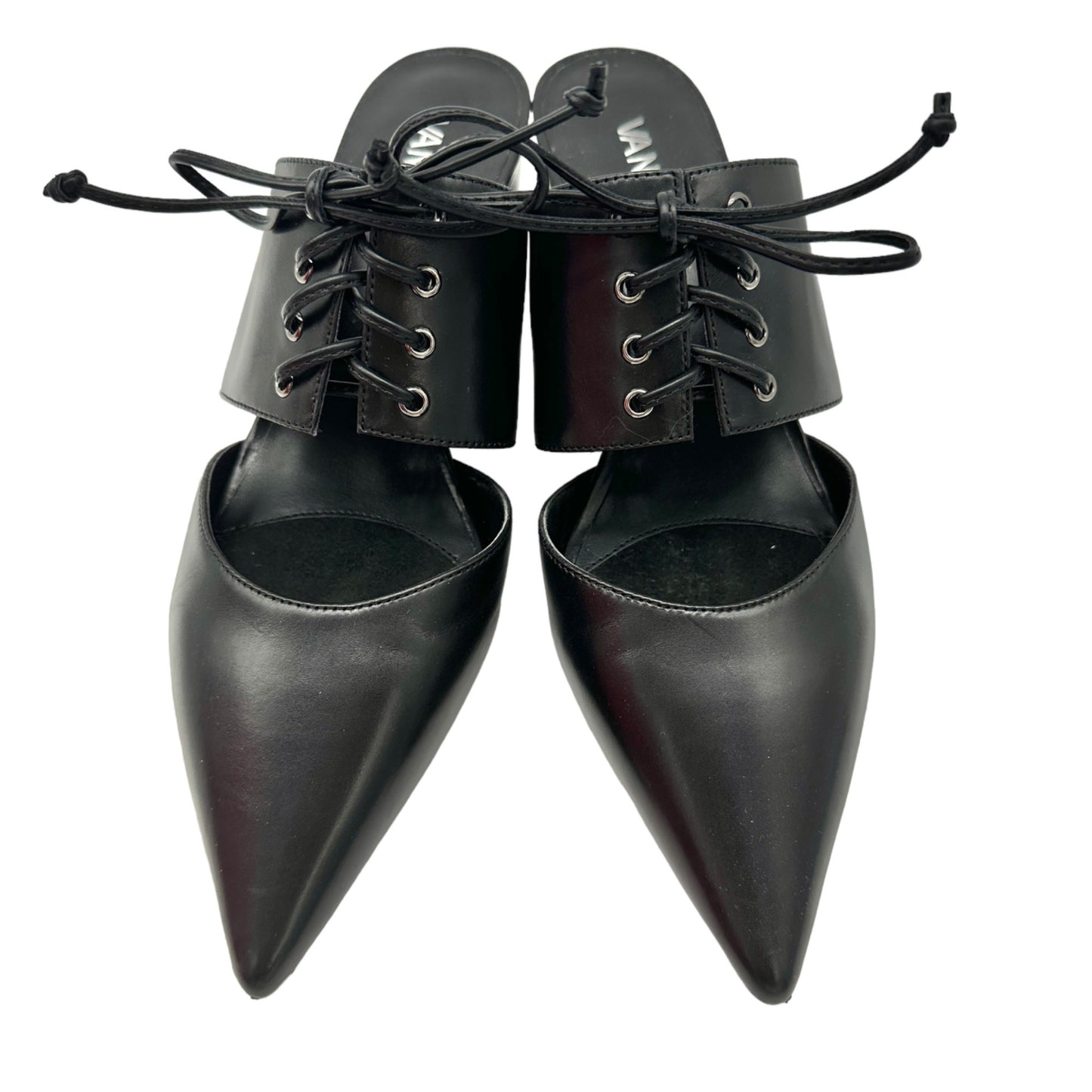 VANELi Kinnon 8.5M Black Calf Womens Slide On Shoes Pointed Toe in Box