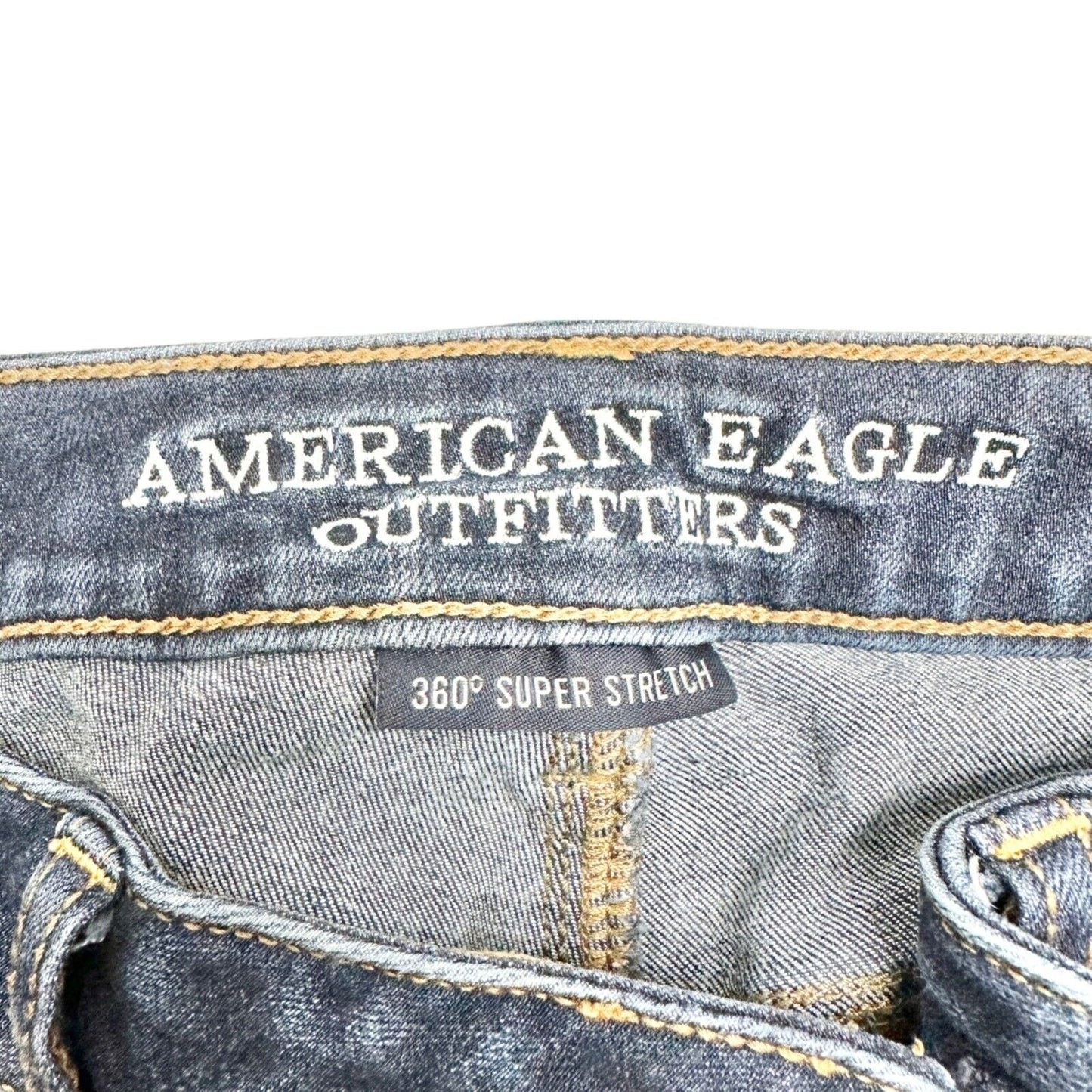 American Eagle Outfitters Jegging Women's 2 Blue Denim 360 Super Stretch EUC