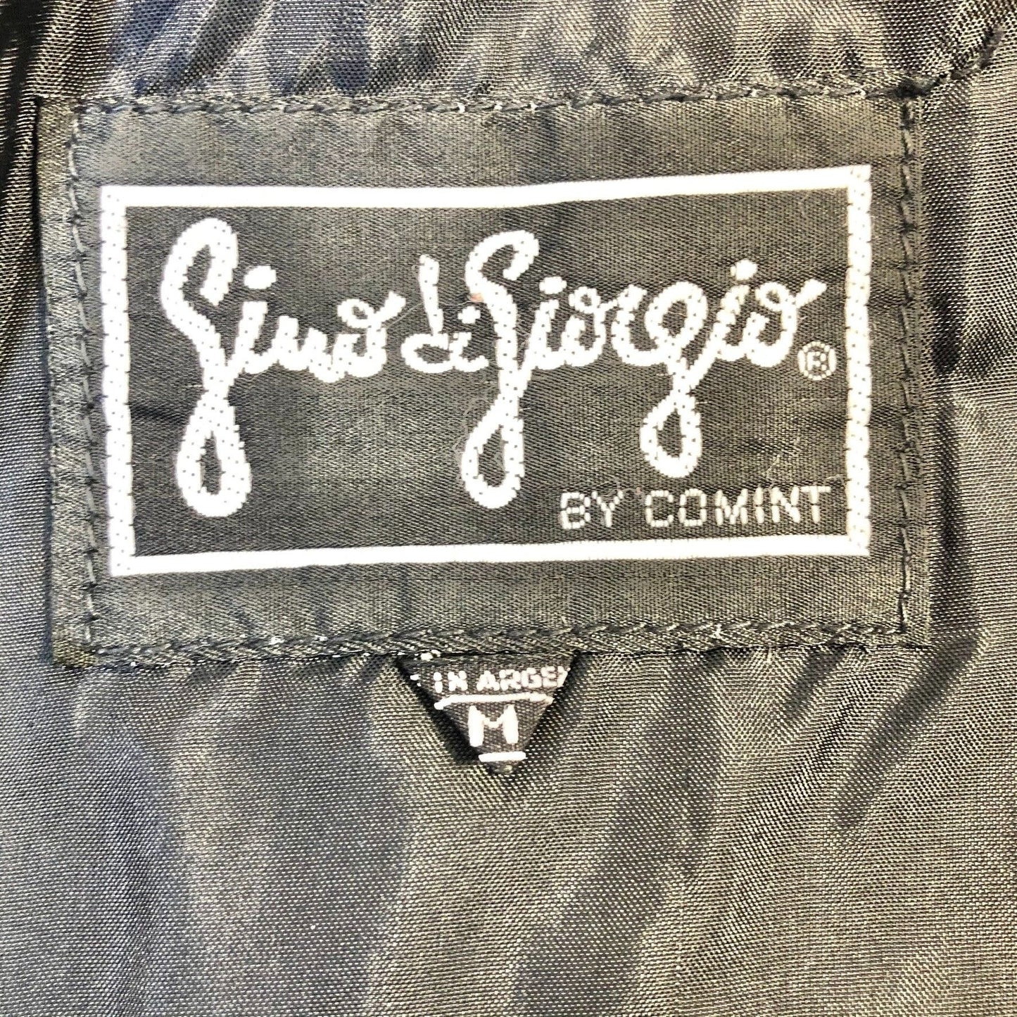 Gino di Giorgio Jacket Womens M Black Genuine Leather Short Pockets
