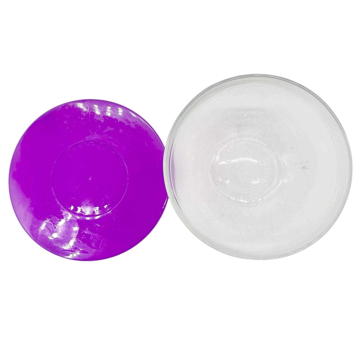Set Of 5 Glass Bowls Colorful Matching Lids Food Storage Or Leftovers